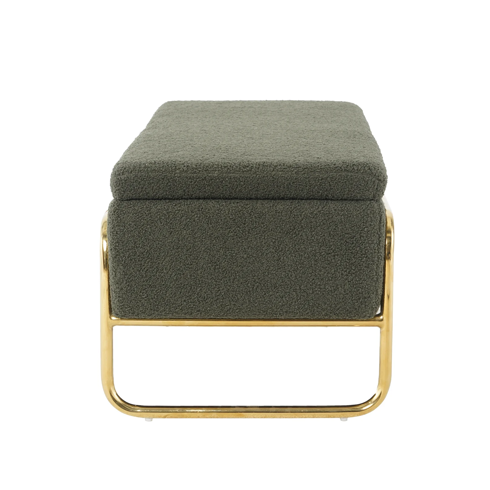 Riane Boucle Storage Ottoman in Green - Image 8