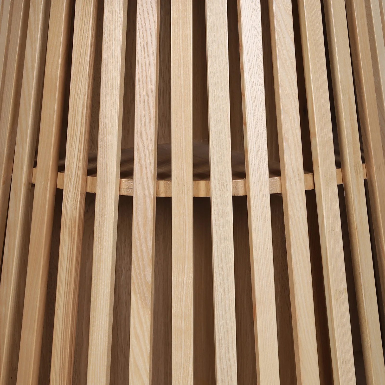 Riri 120cm Round Fluted Dining Table in Oak - Image 5