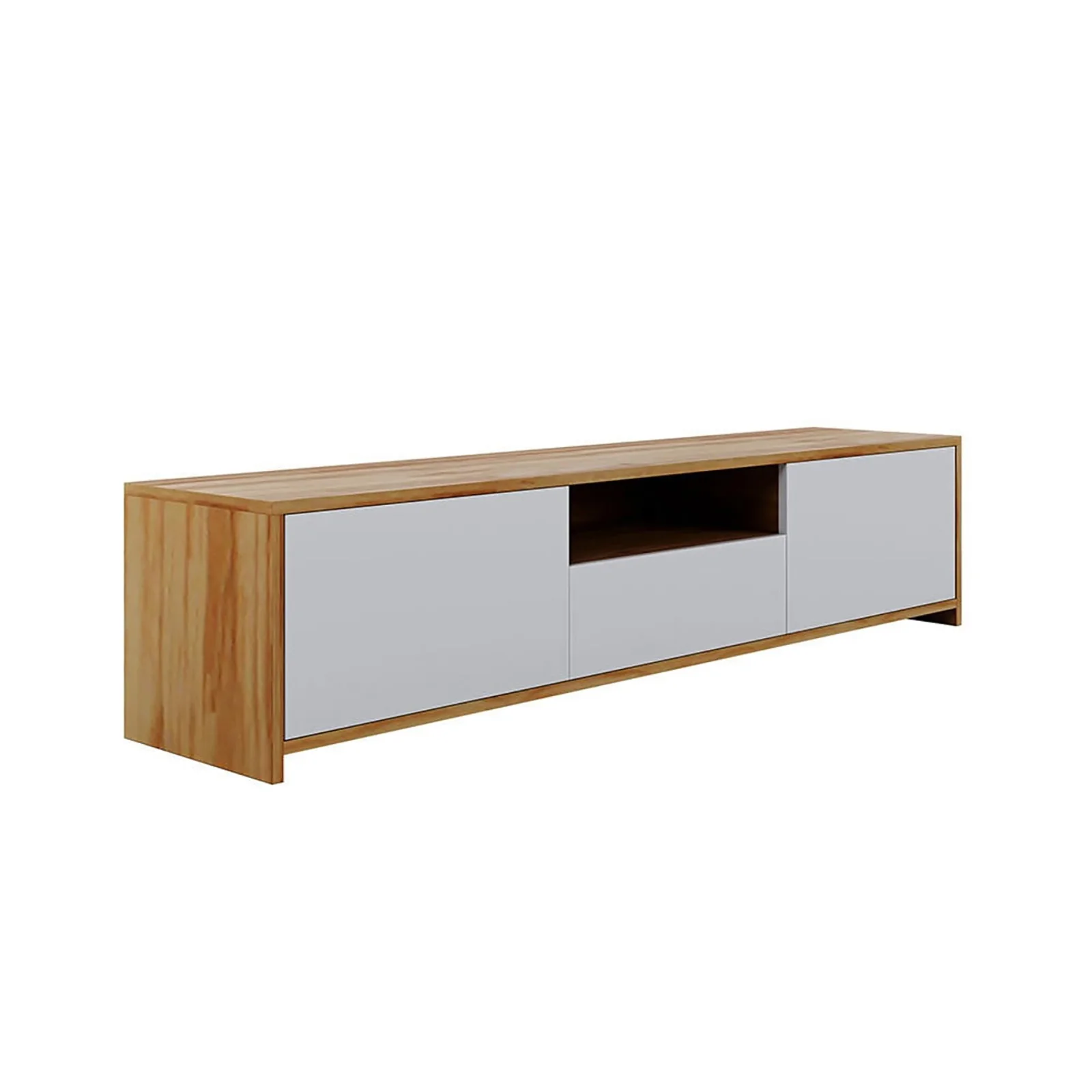 Rocco Entertainment Unit with Shelves in White - Image 5