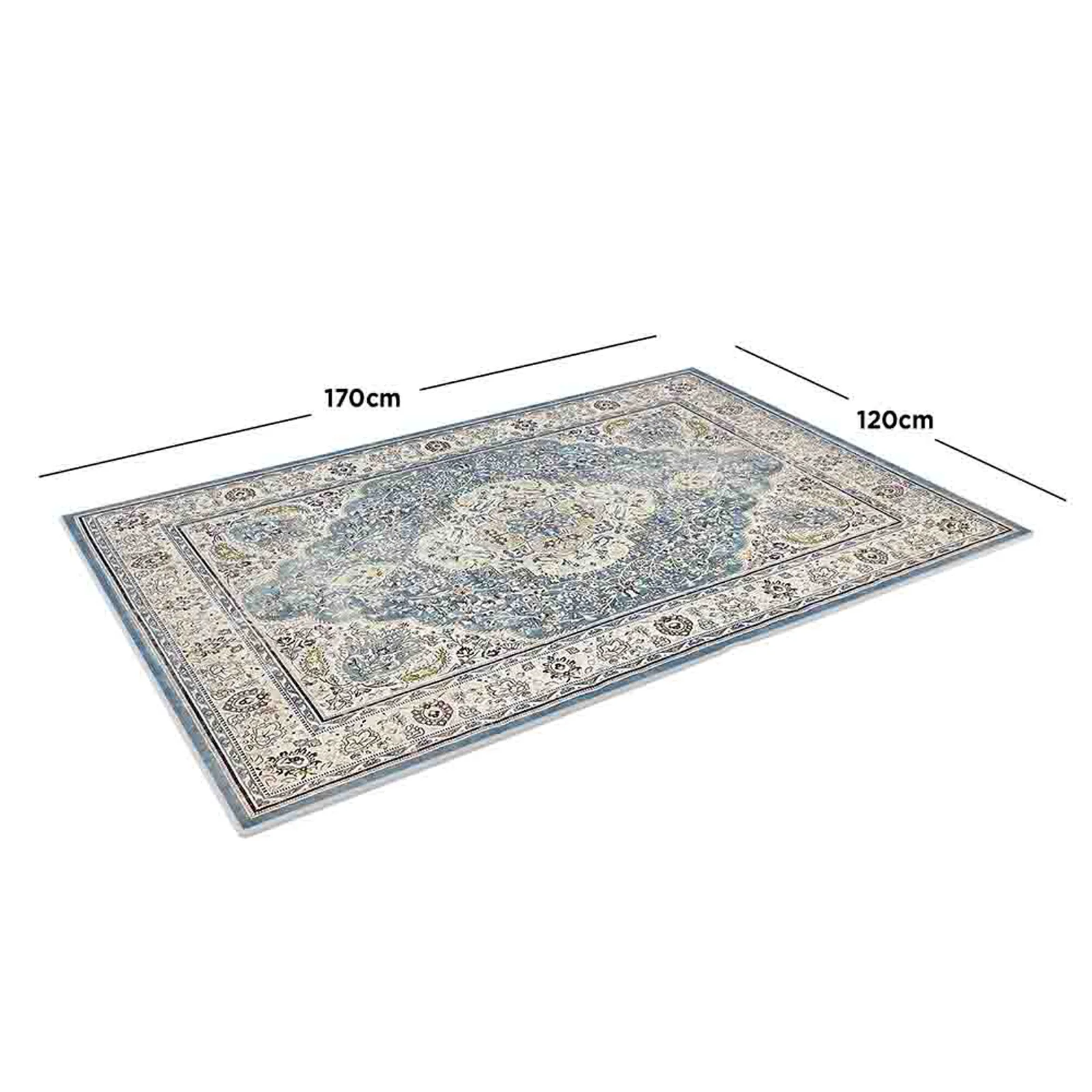 Roshni 120x170cm Small Distressed Persian Silky Indoor Rug - Image 5
