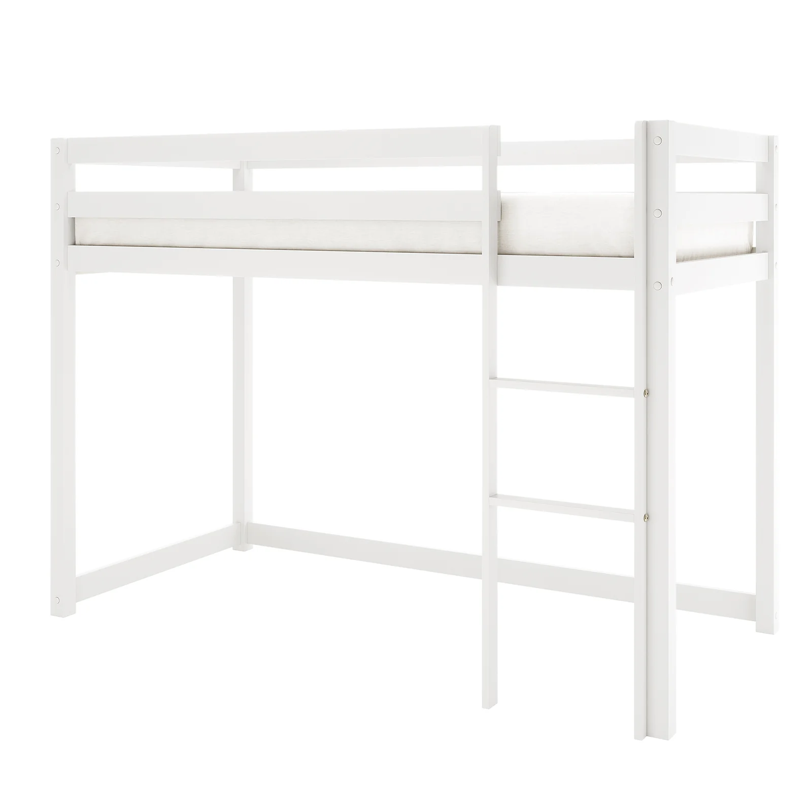 Ross Solid Pine Wood Bunk Bed with Storage in White - Image 8