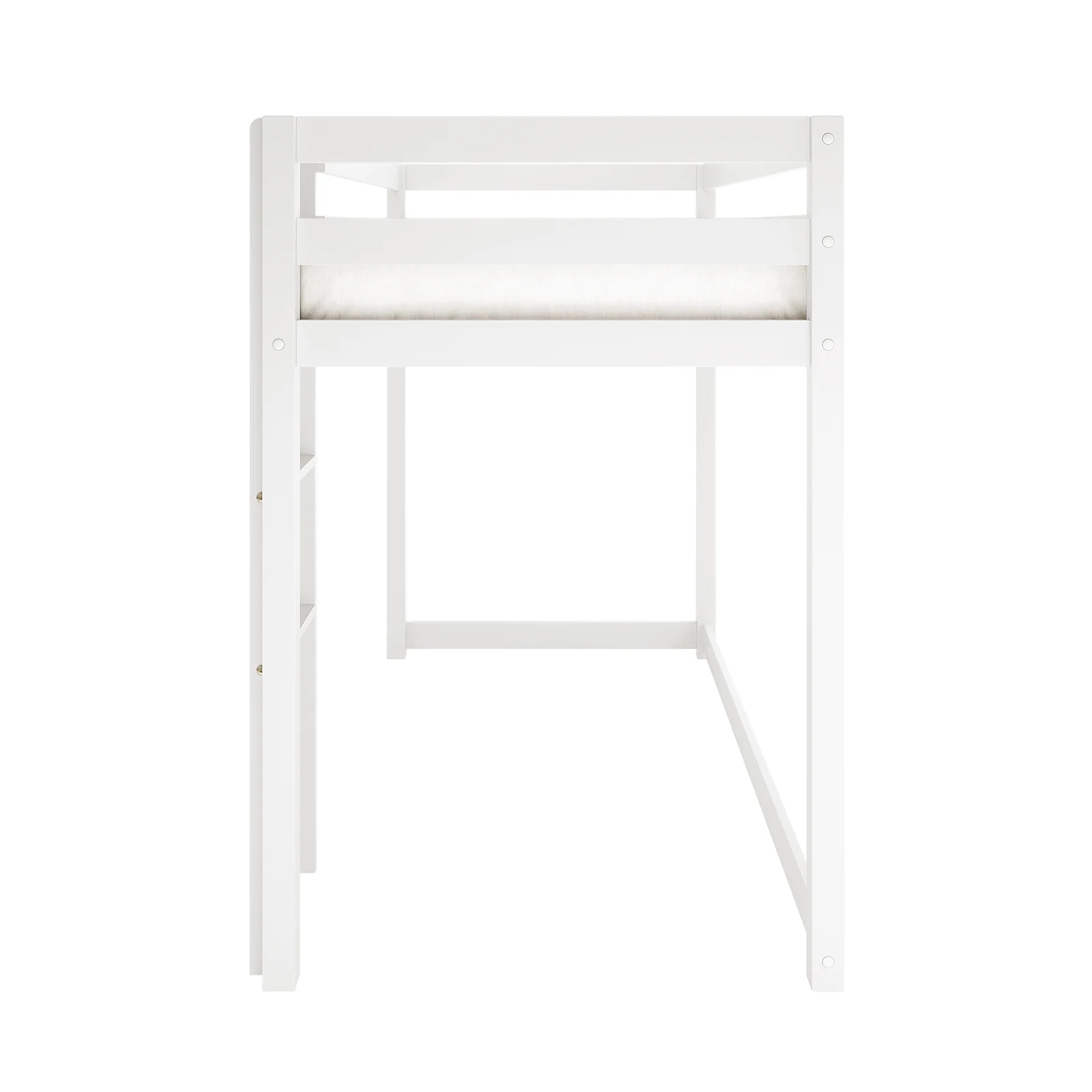 Ross Solid Pine Wood Bunk Bed with Storage in White - Image 9