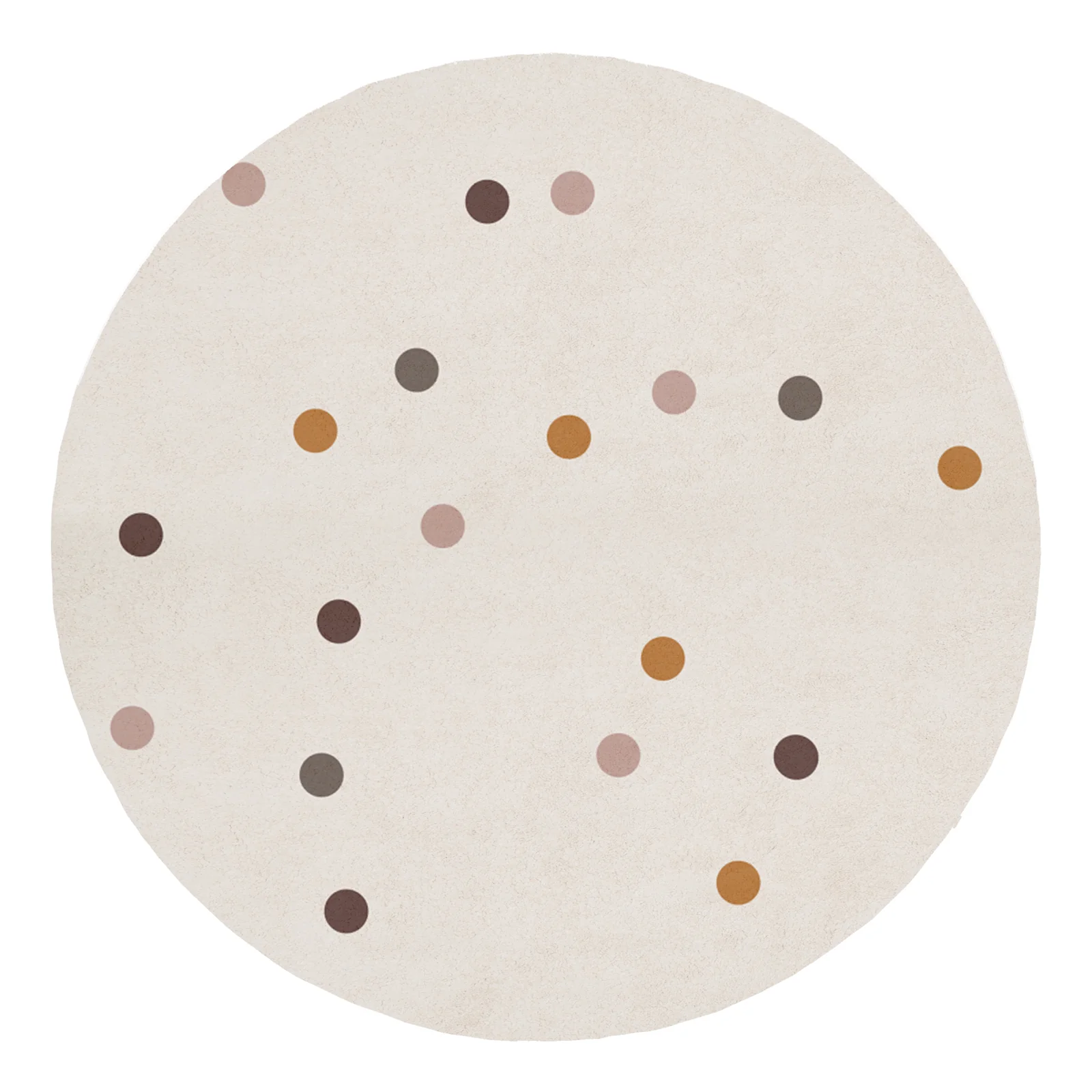 Roya 160x160cm Round Polka Dot Kids Indoor Rug
