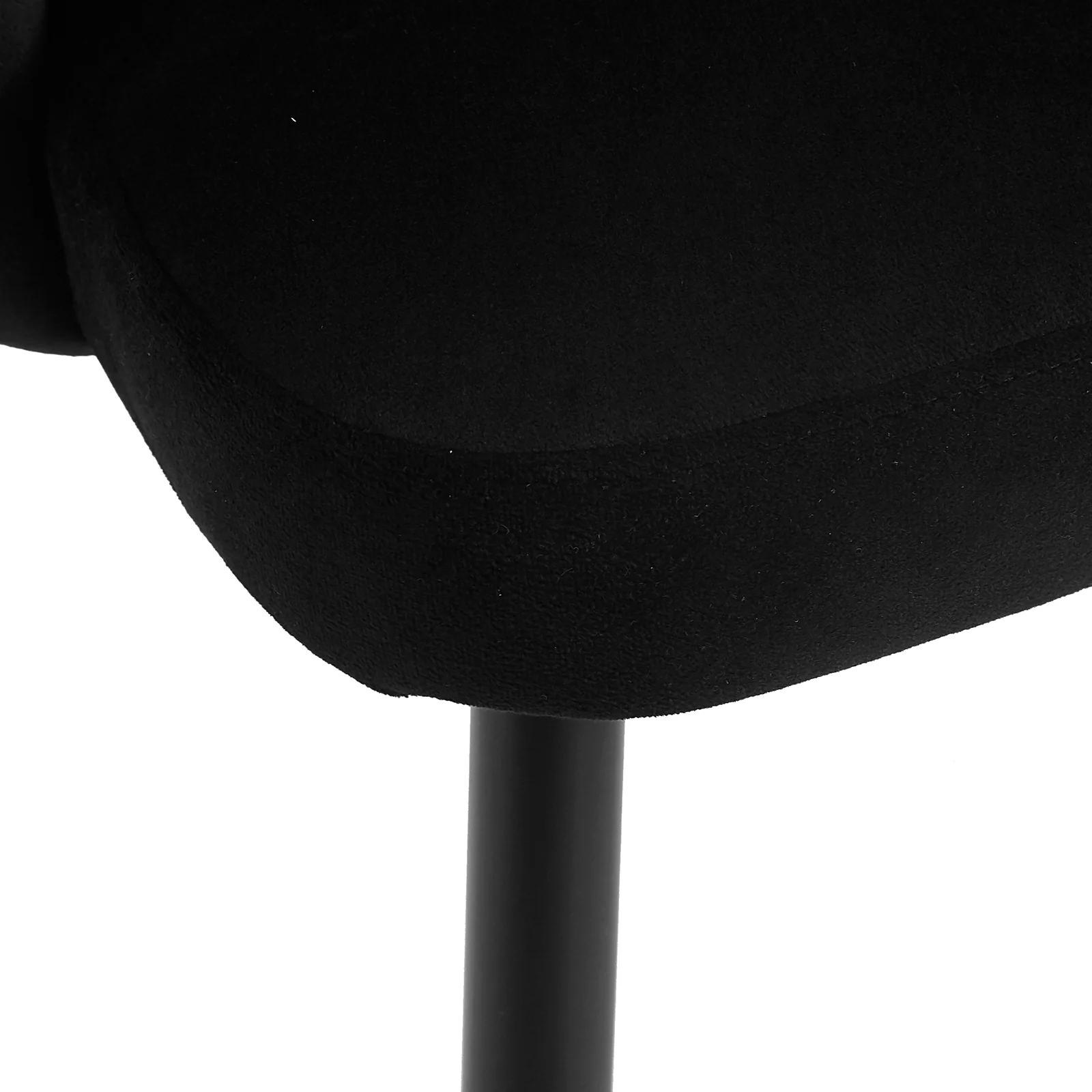 Sally Scalloped Velvet Dining Chair Set of 2 in Black - Image 9