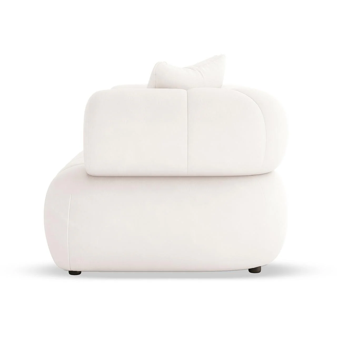 Samira 2 Seater Velvet Lounge in Cream - Image 6