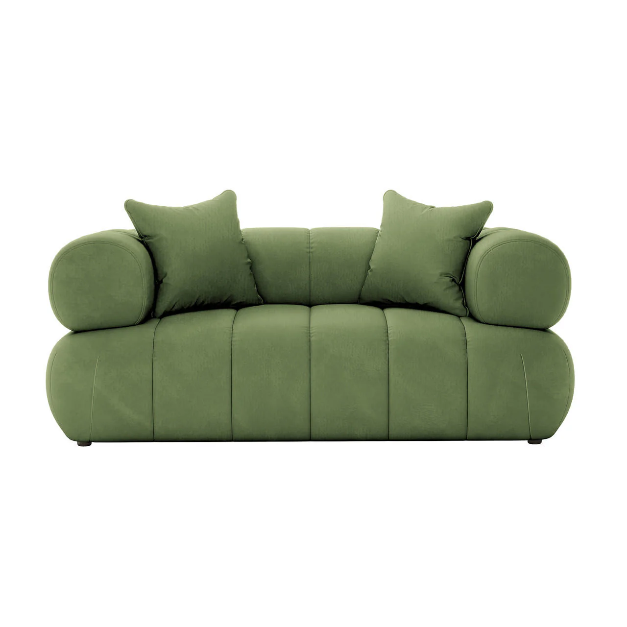 Samira 2 Seater Velvet Lounge in Prasinous Green - Image 5