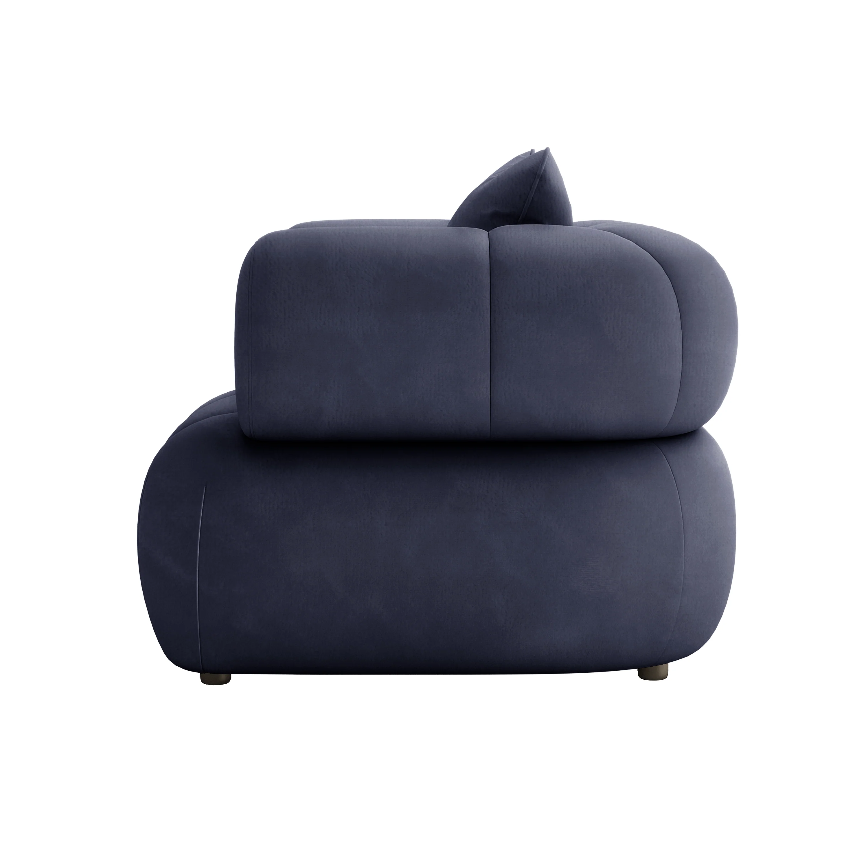 Samira 6 Seater Velvet Sofa Set in Navy Blue - Image 17