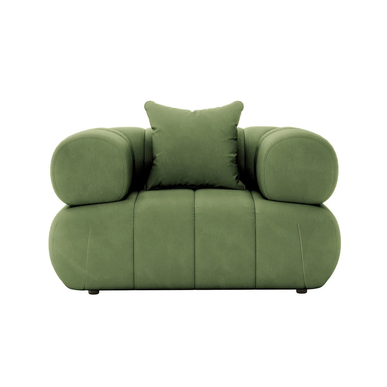 Samira 6 Seater Velvet Sofa Set in Prasinous Green - Image 14