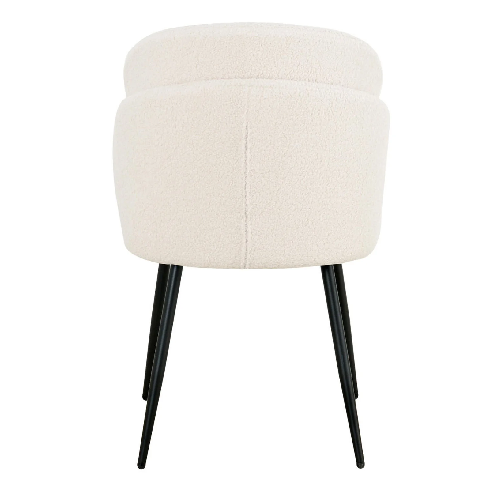 Scarlett Boucle Dining Chair Set of 2 in Cream White - Image 8