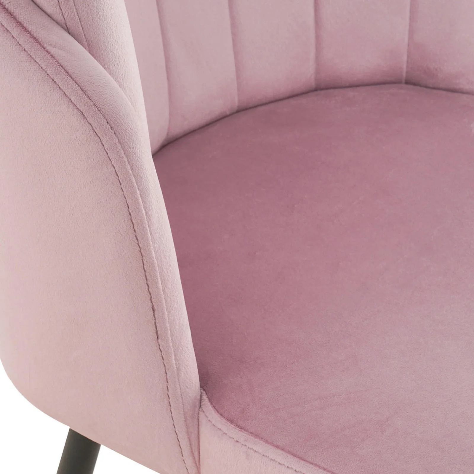 Scarlett Velvet Dining Chair Set of 2 in Mauve Pink - Image 11