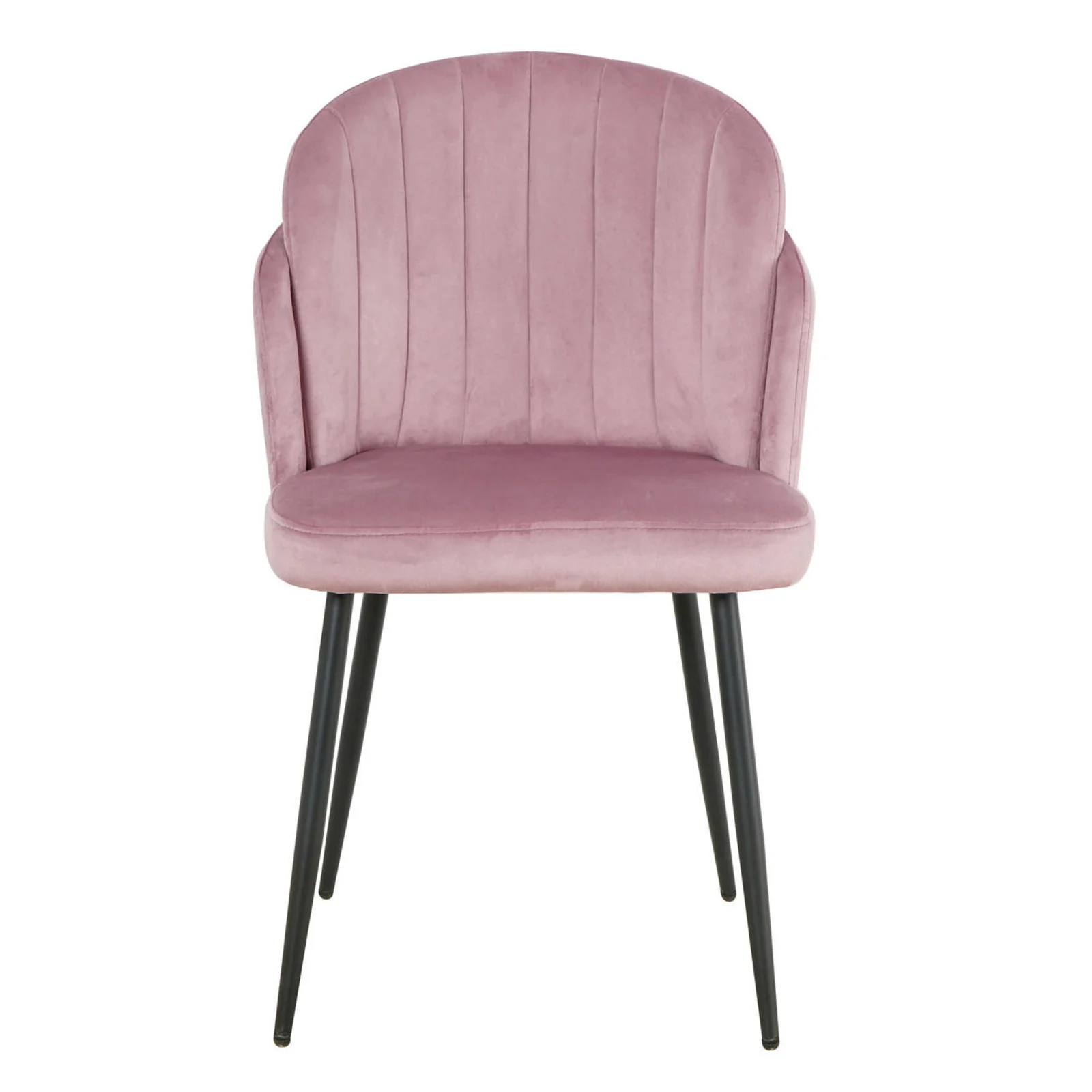 Scarlett Velvet Dining Chair Set of 2 in Mauve Pink - Image 5