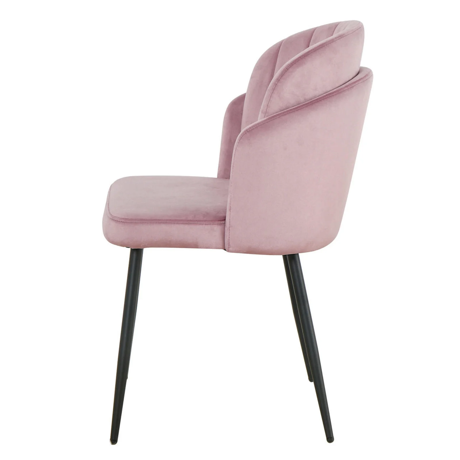 Scarlett Velvet Dining Chair Set of 2 in Mauve Pink - Image 7
