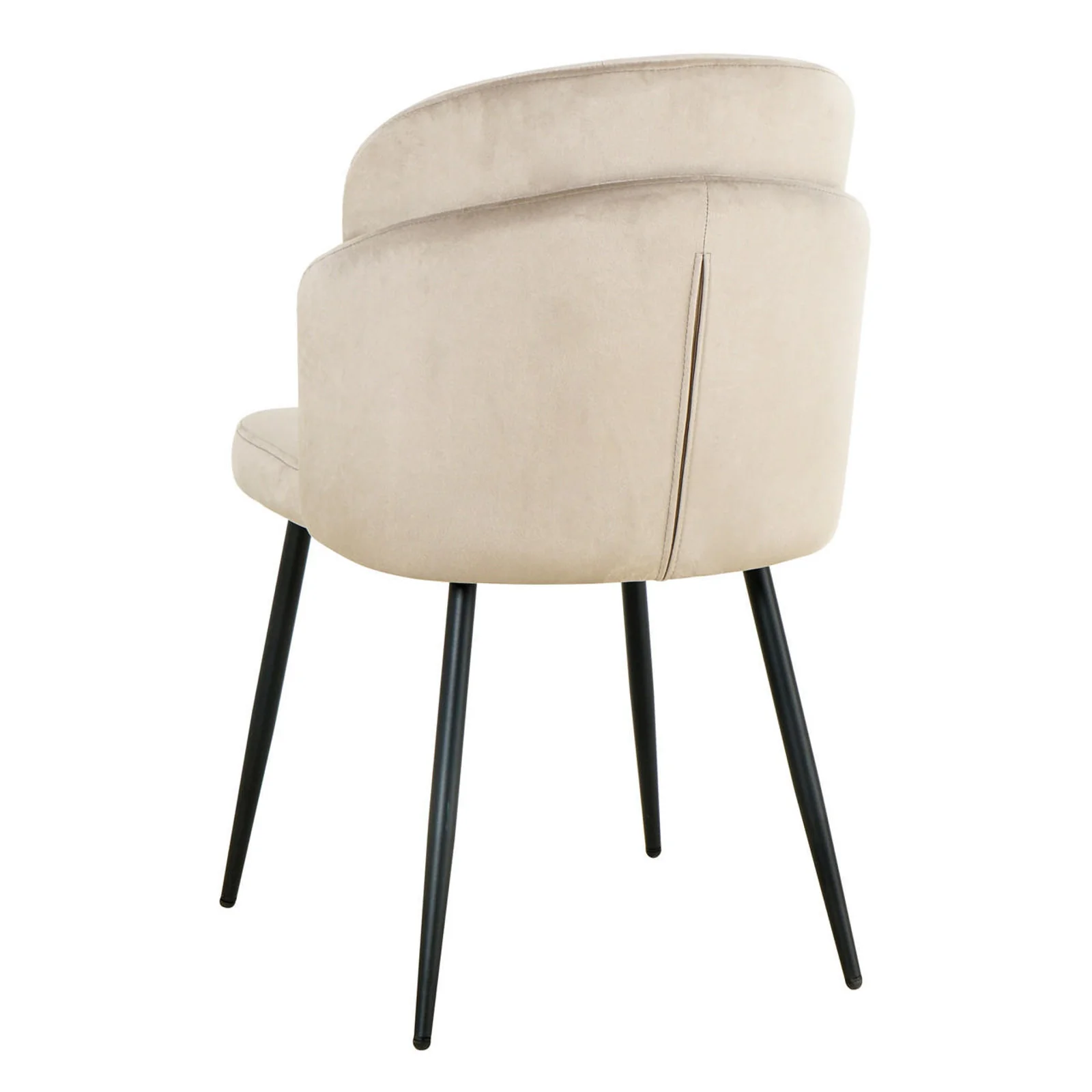 Scarlett Velvet Dining Chair Set of 2 in Warm Grey - Image 7