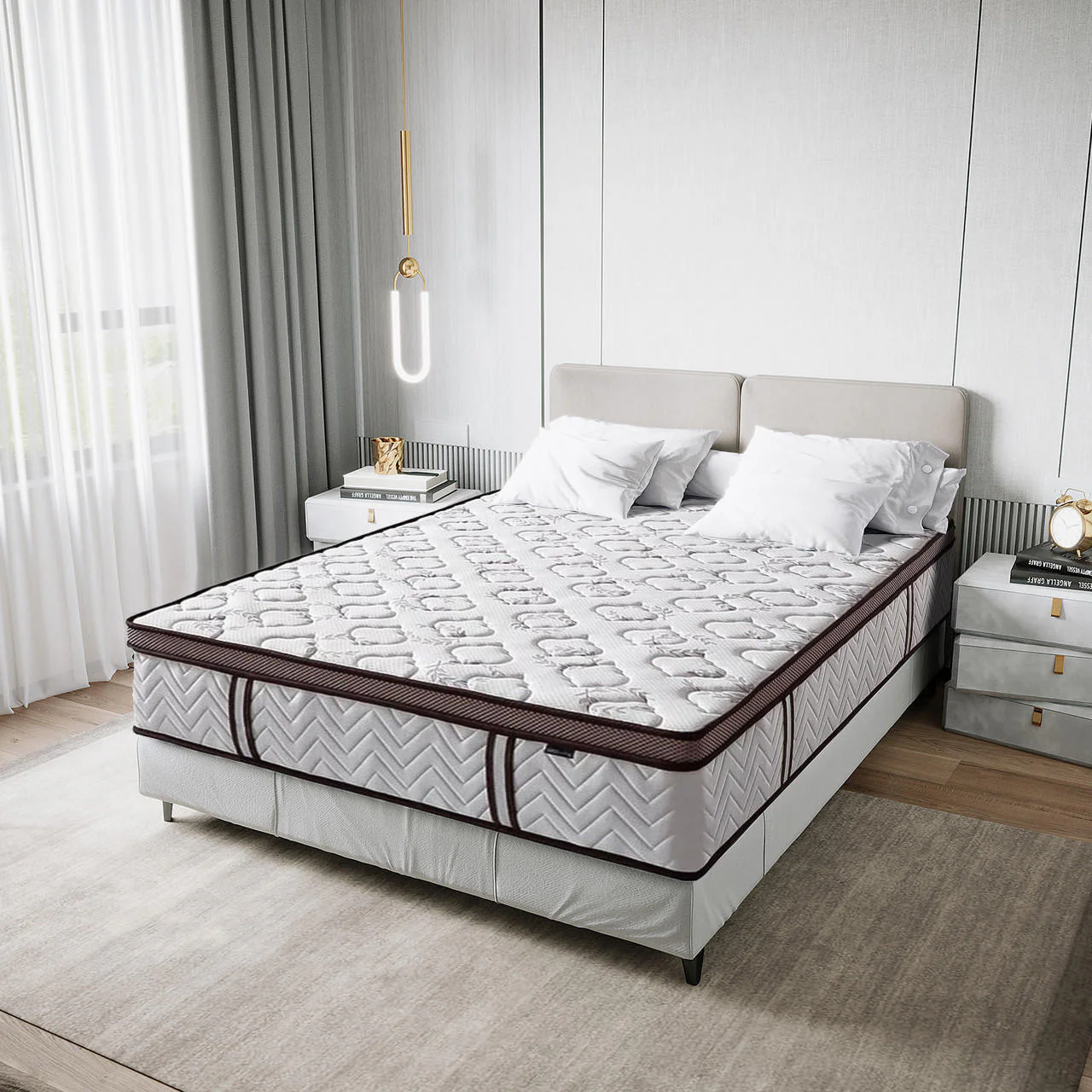 Selene Queen 30cm Euro Top Latex Mattress in Medium Firm - Image 3