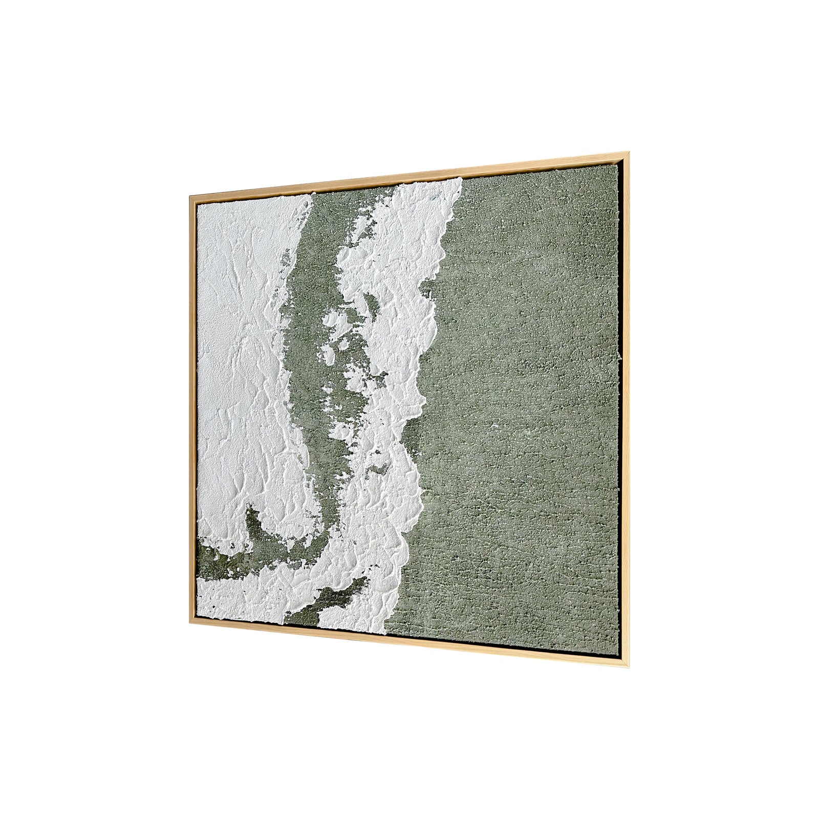 Serene 80x80cm Framed Textured Canvas 3D Wall Art - Image 7
