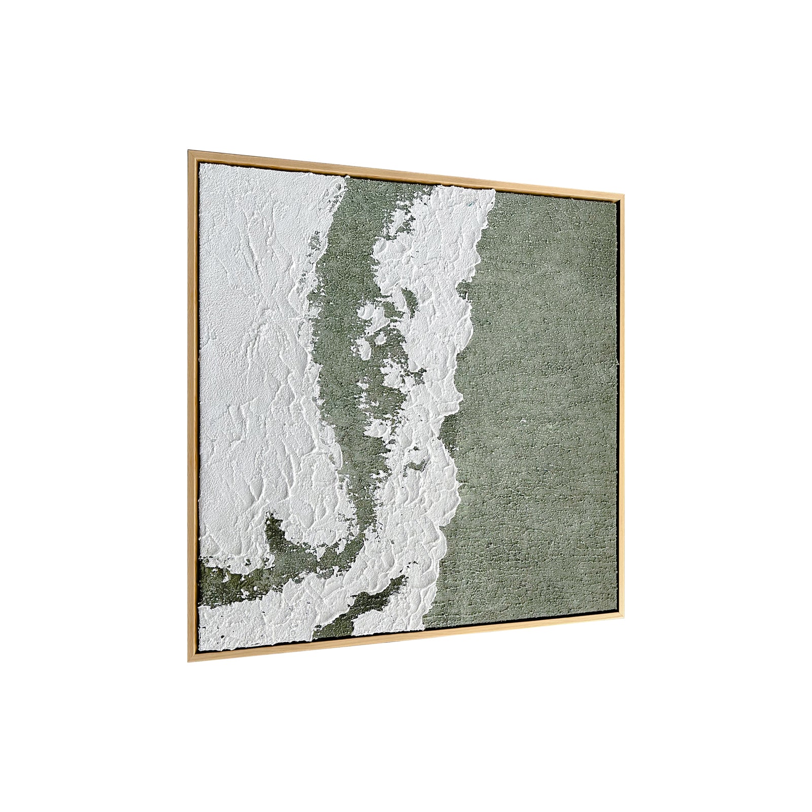 Serene 80x80cm Framed Textured Canvas 3D Wall Art - Image 8
