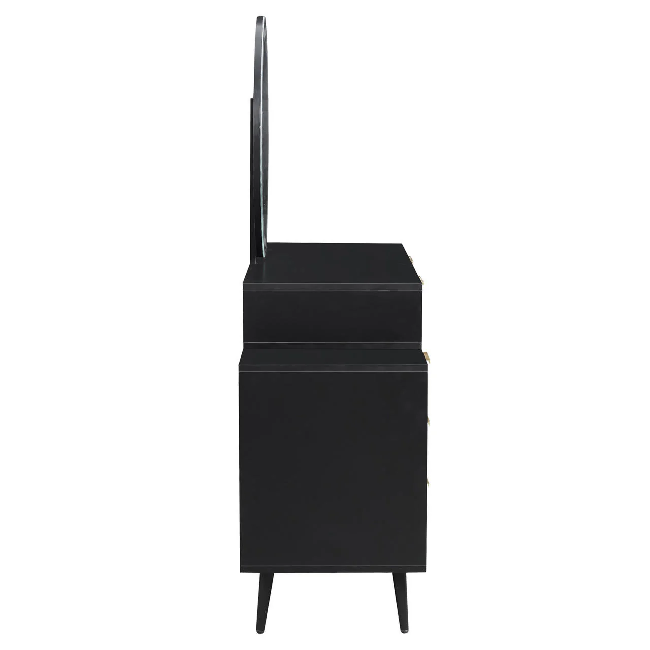 Serenity & Paisley Makeup Vanity Table & Stool Set in Black - Image 9