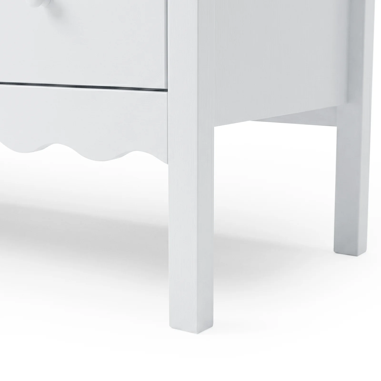 Serra 150cm Solid Pine 7-drawer Lowboy Dresser in White - Image 10