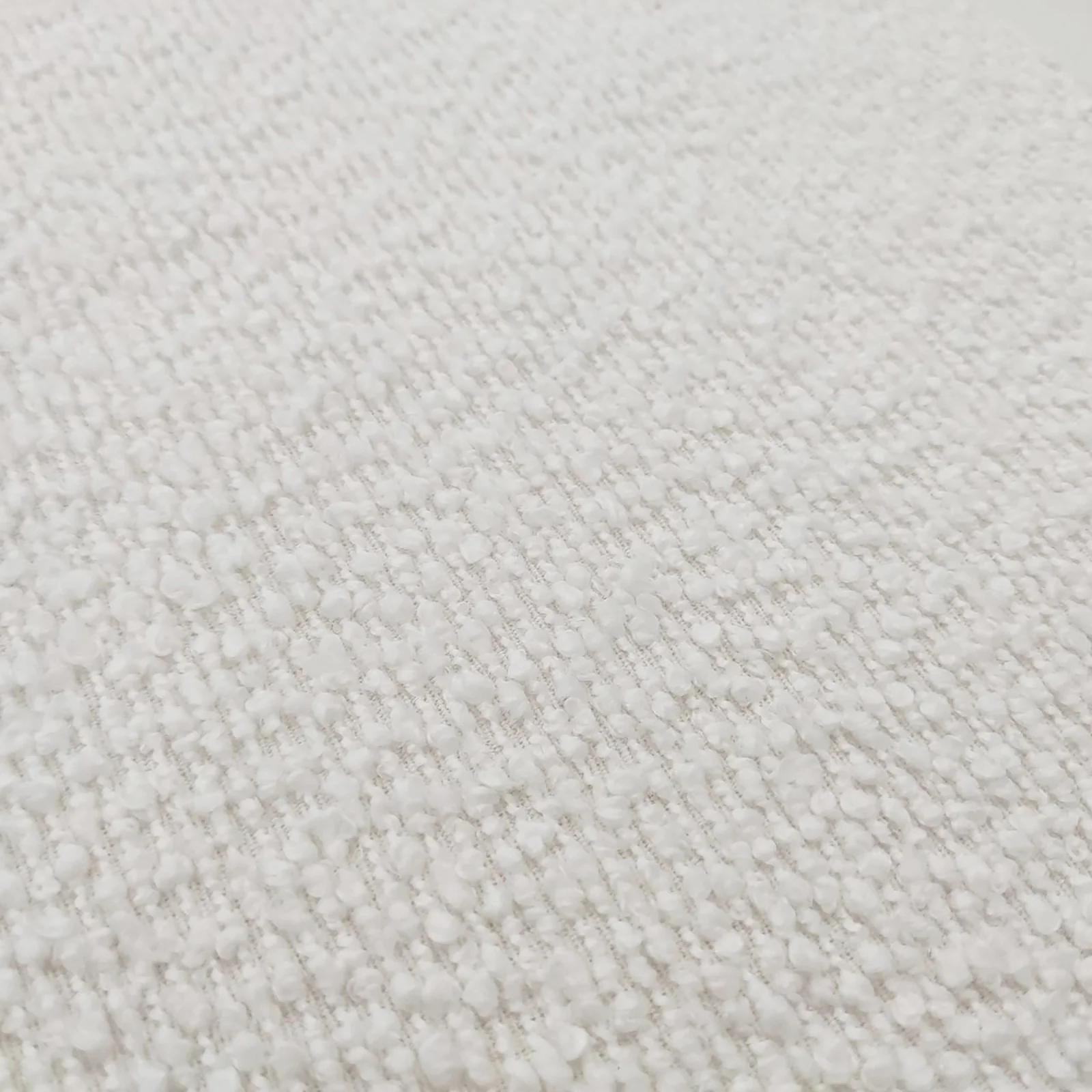 Seto Boucle Curved Accent Chair in Eggshell White - Image 11