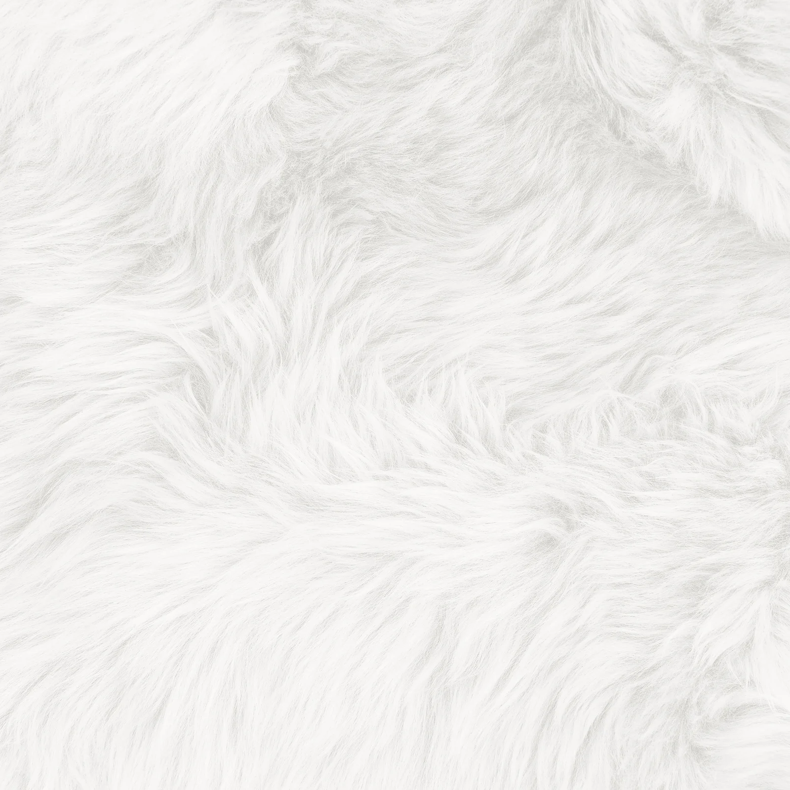 Shaddi 160cm Round Shaggy Soft Fluffy Fur Rug in White - Image 5