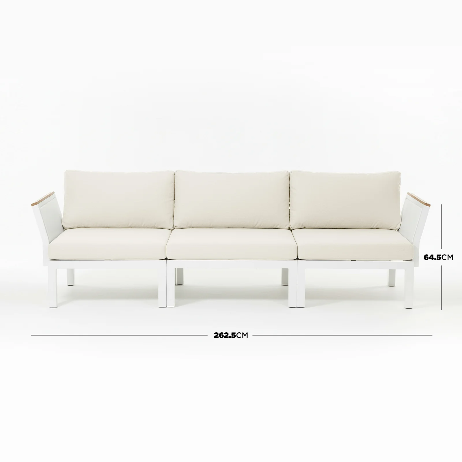 Sierra 5-Seater Outdoor Lounge Set in Beige - Image 5