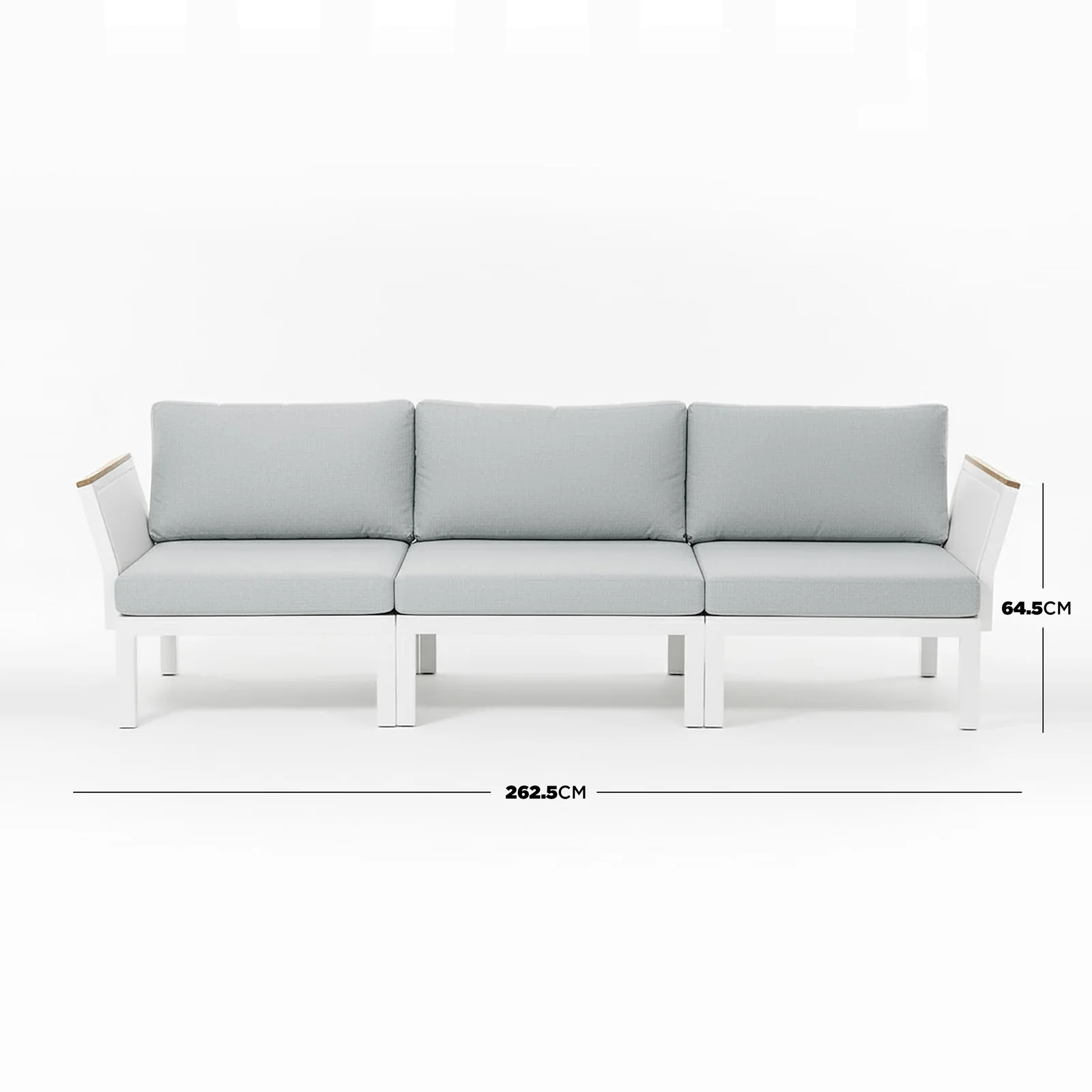 Sierra 5-Seater Outdoor Lounge Set in Grey - Image 8