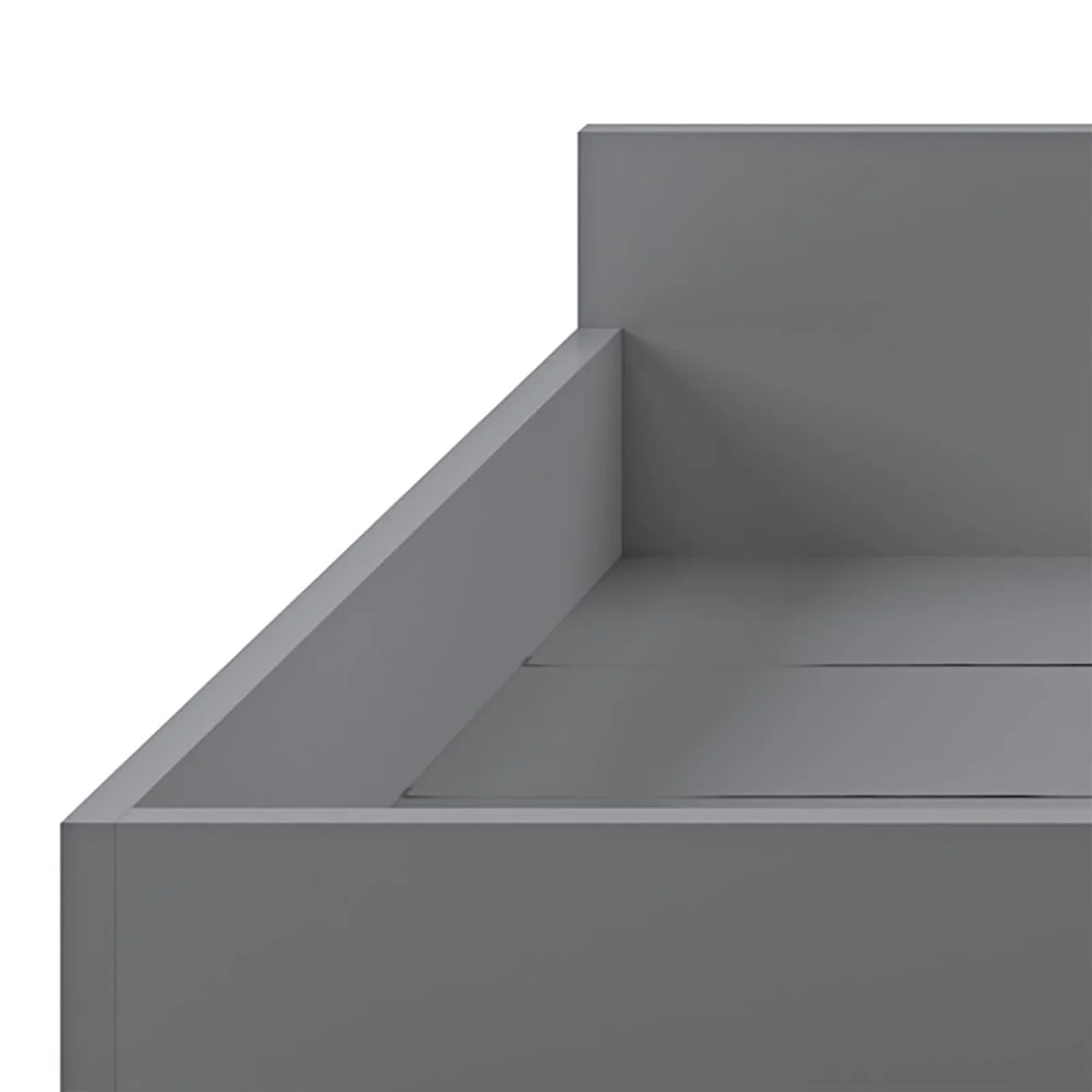 Single Solid Pine Under Bed Twin Storage Drawers in Grey - Image 10