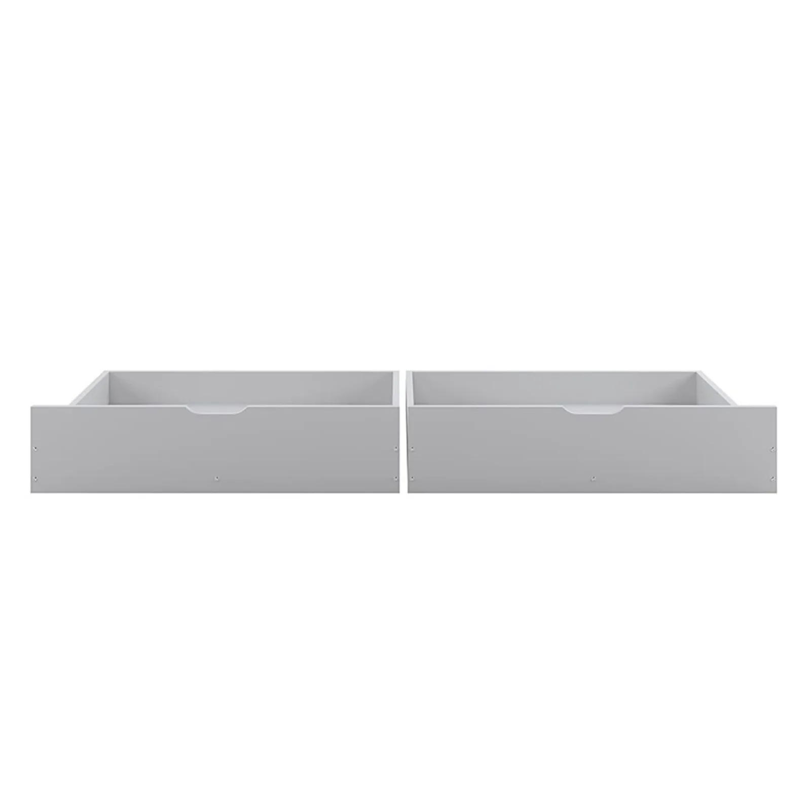 Single Solid Pine Under Bed Twin Storage Drawers in White