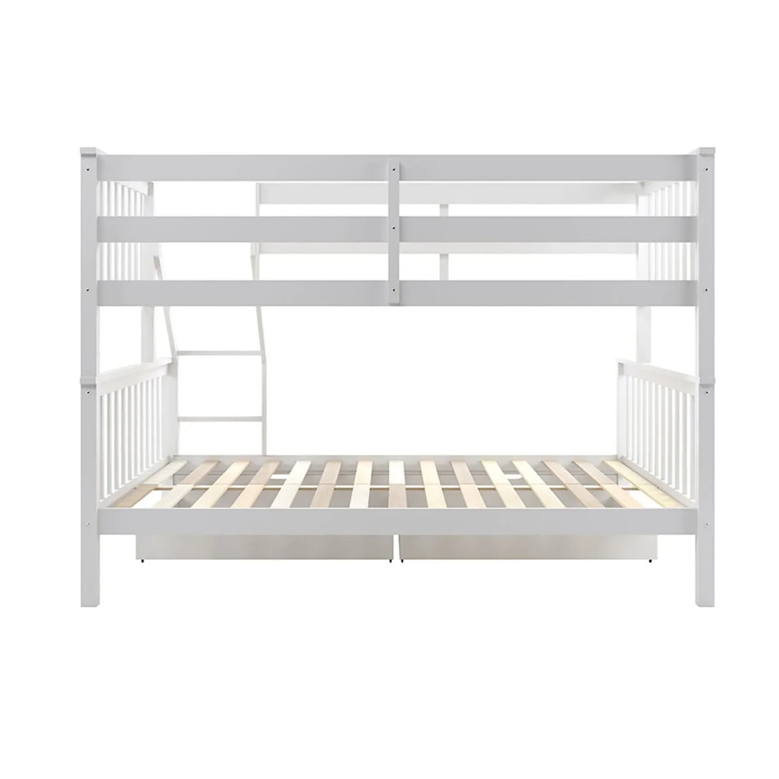 Single Solid Pine Under Bed Twin Storage Drawers in White - Image 8
