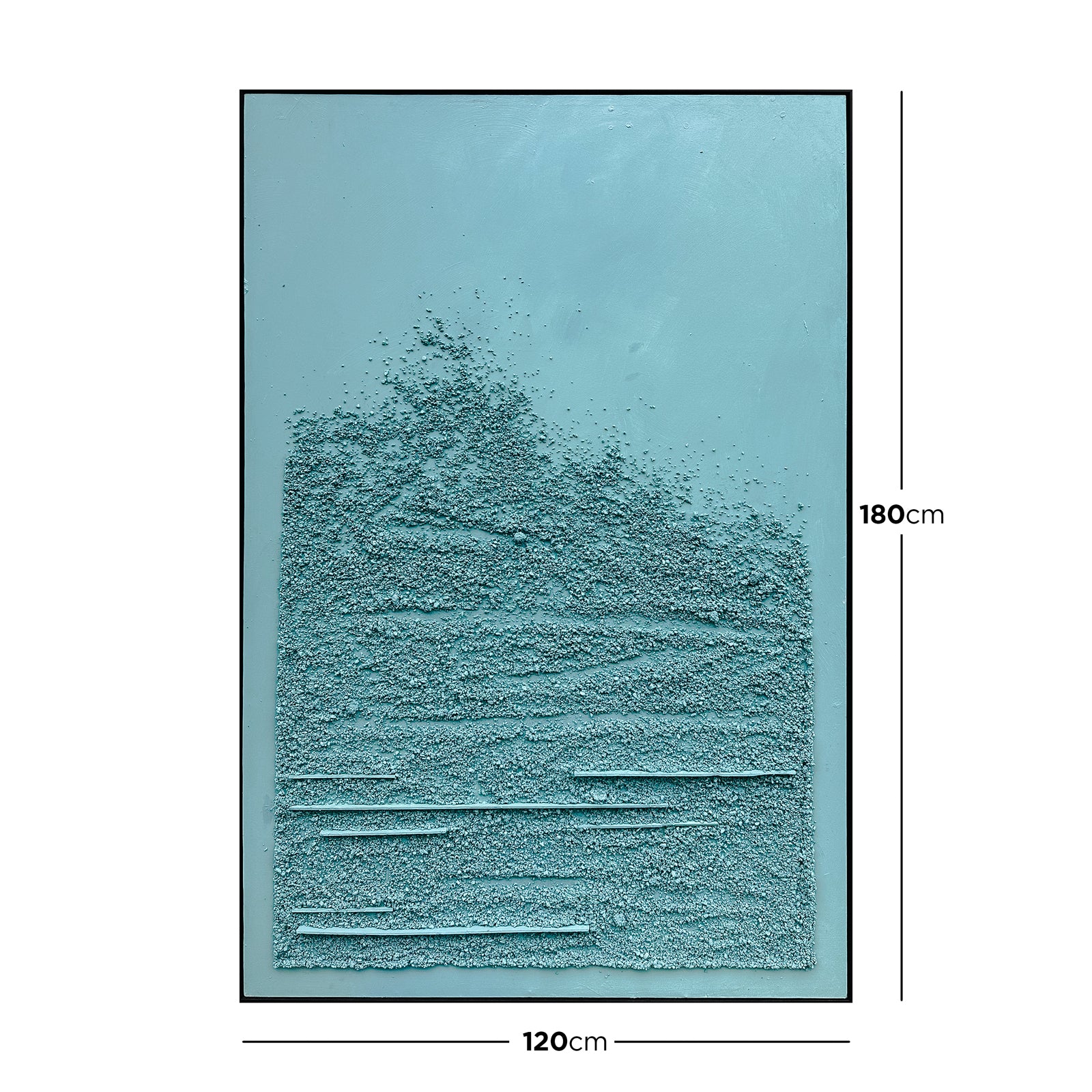 Solace 120x180cm Framed Textured Canvas 3D Wall Art - Image 3
