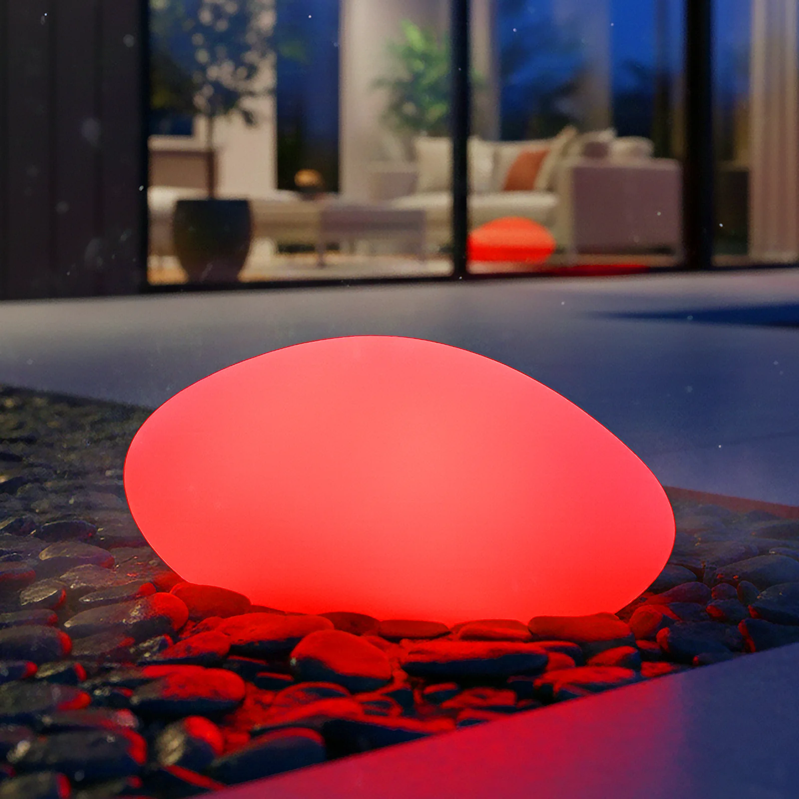 32cm Solar Garden Rock Lamp – Waterproof LED RGB Light with Remote Control. - Image 2