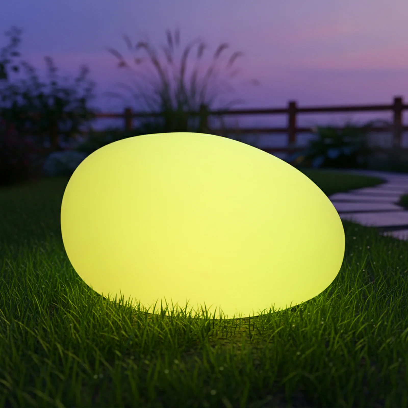 40cm Solar Garden Rock Lamp – Waterproof LED RGB Light with Remote Control. - Image 4