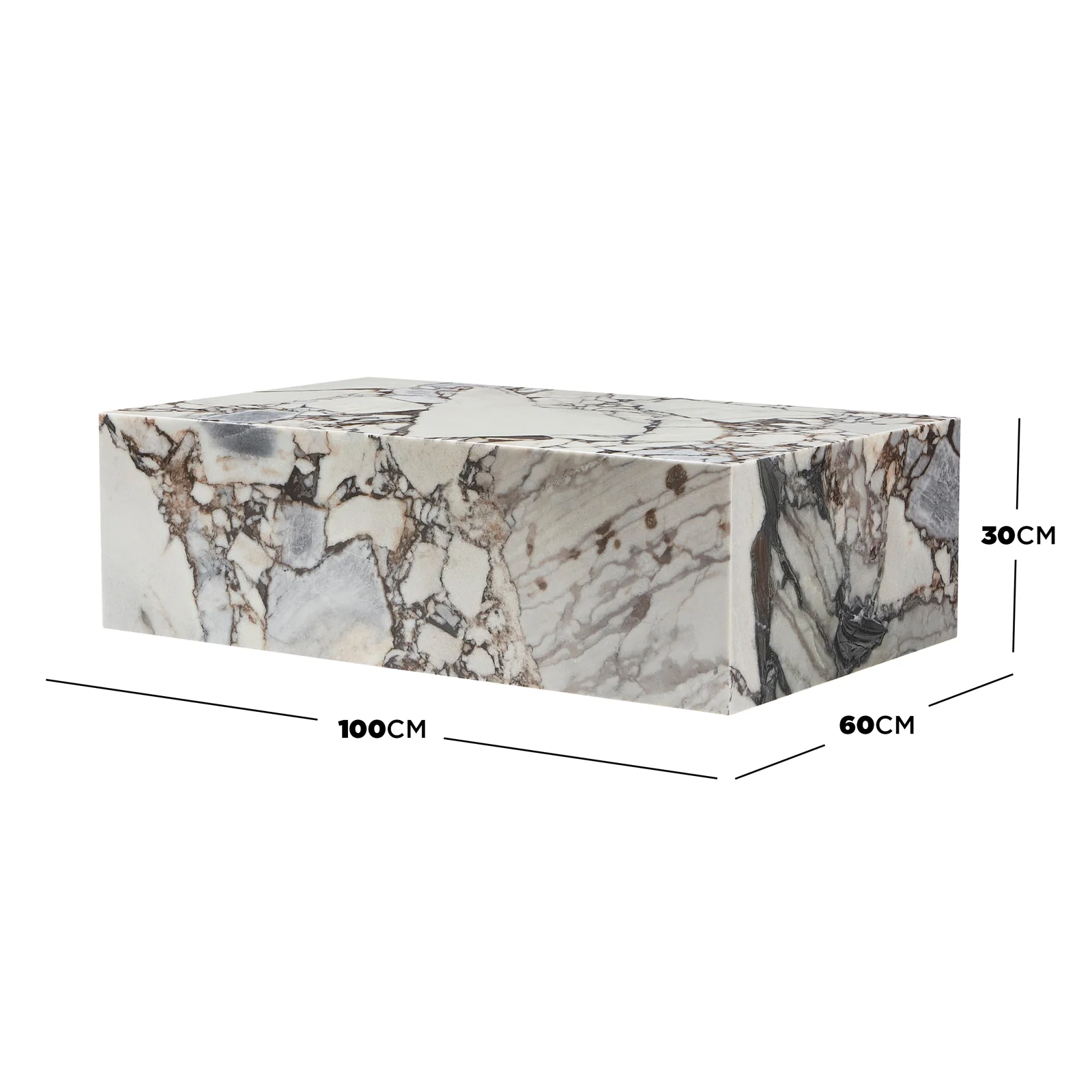 Solene 100cm Coffee Table in Real Blue Galaxy Marble - Image 3