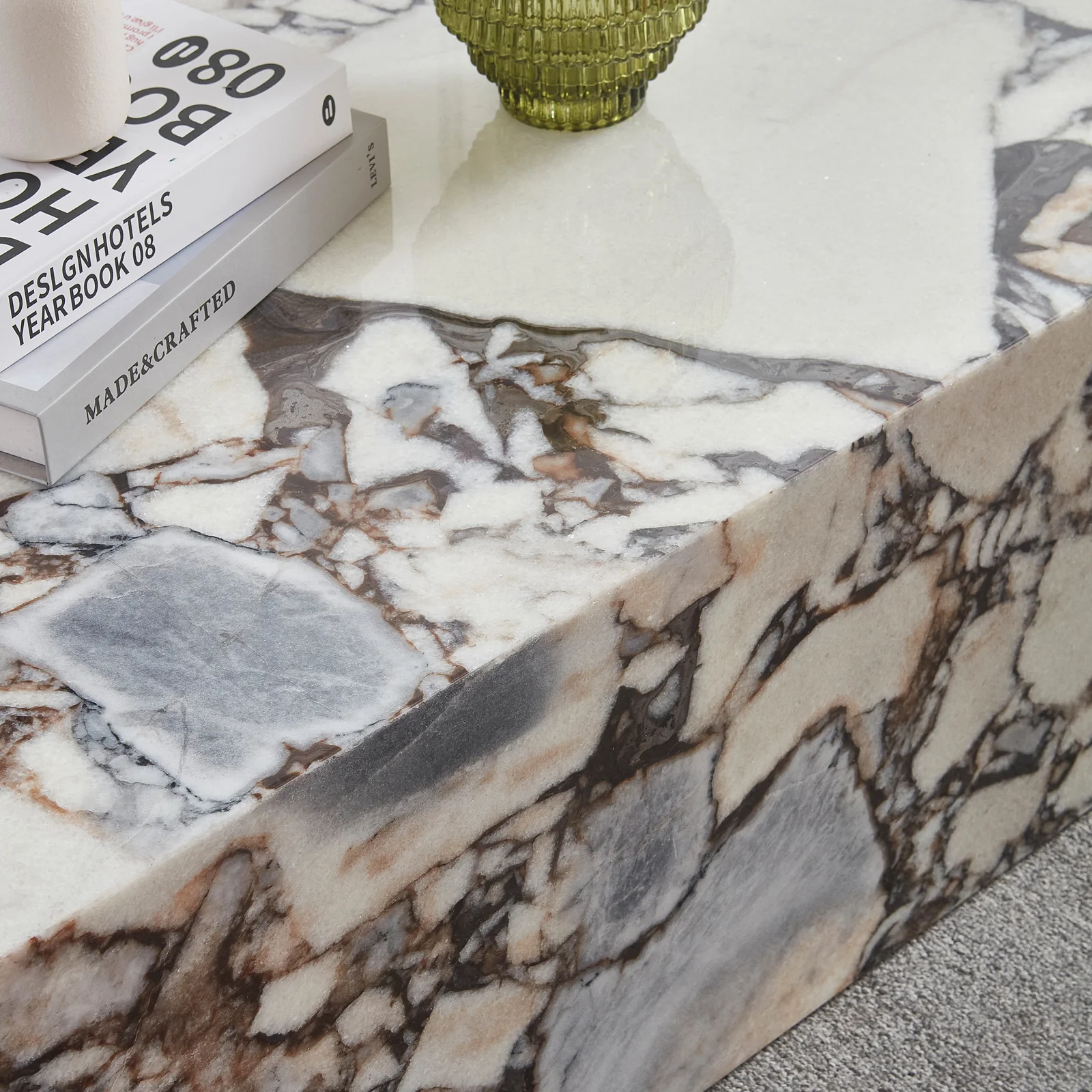 Solene 100cm Coffee Table in Real Blue Galaxy Marble - Image 5