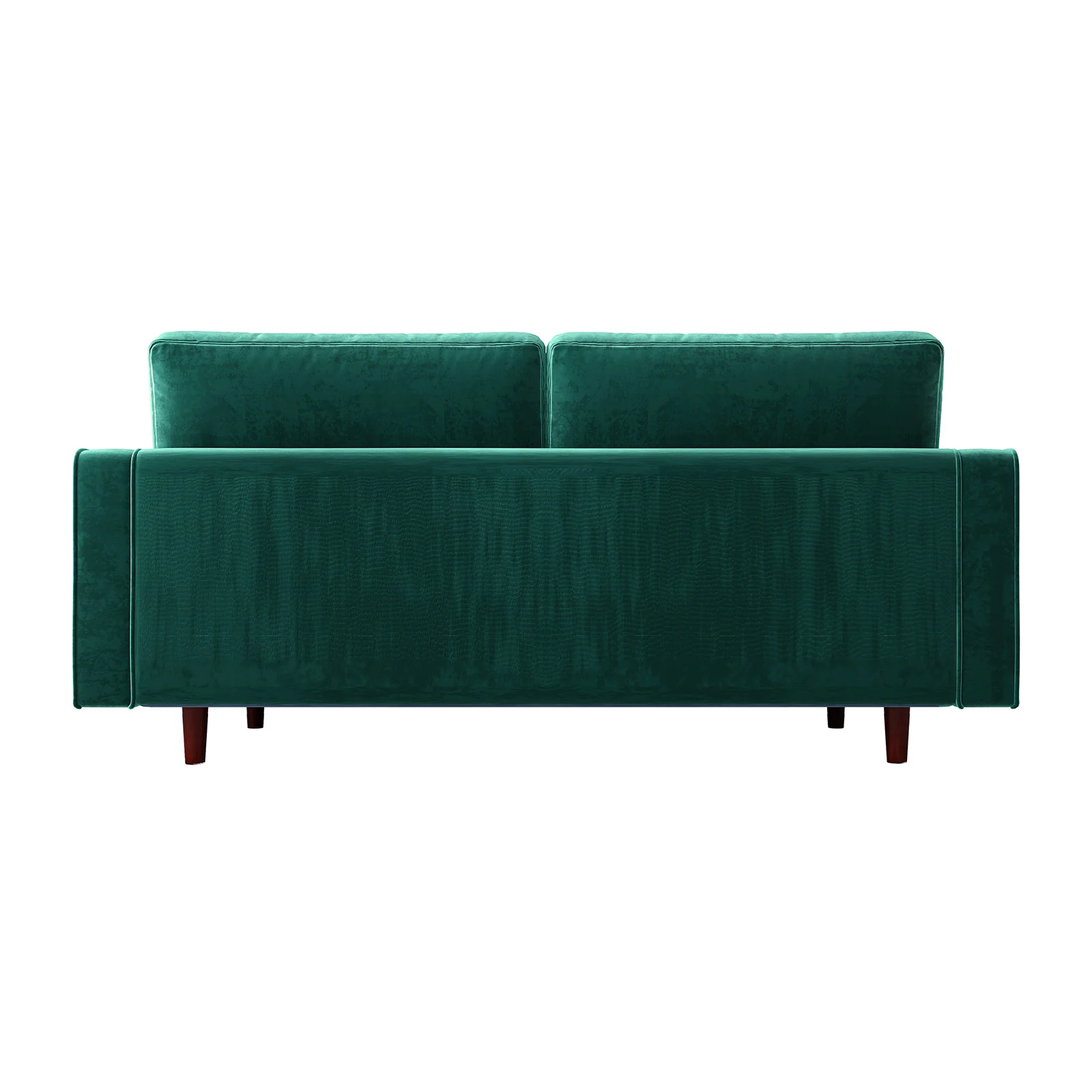 Sollia 3-Seater Velvet Fabric Sofa in Forest Green - Image 6