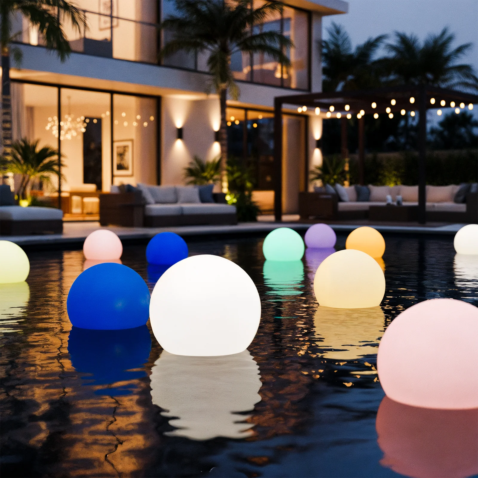Sphero 60cm Floating Waterproof Outdoor LED Ball Lights - Image 6