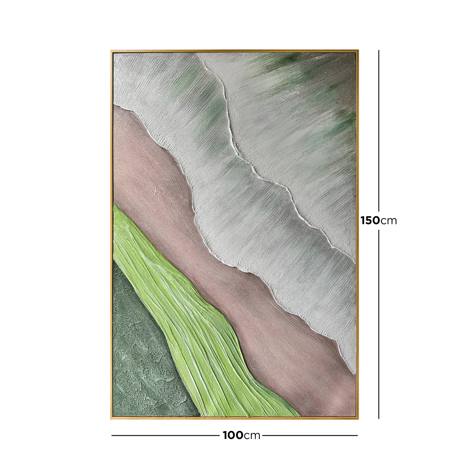 Sweeney 100x150cm Framed Textured Canvas 3D Wall Art - Image 3