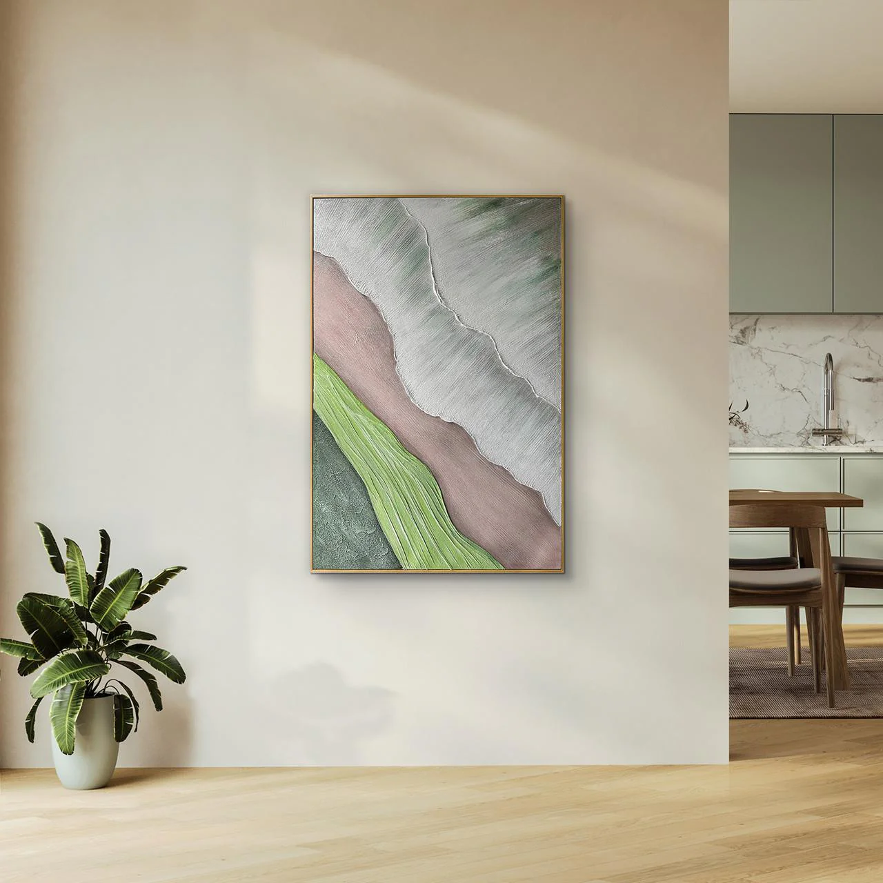 Sweeney 100x150cm Framed Textured Canvas 3D Wall Art - Image 4