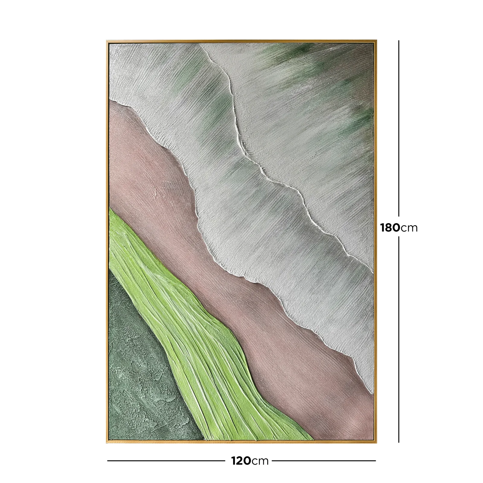 Sweeney 120x180cm Framed Textured Canvas 3D Wall Art - Image 3