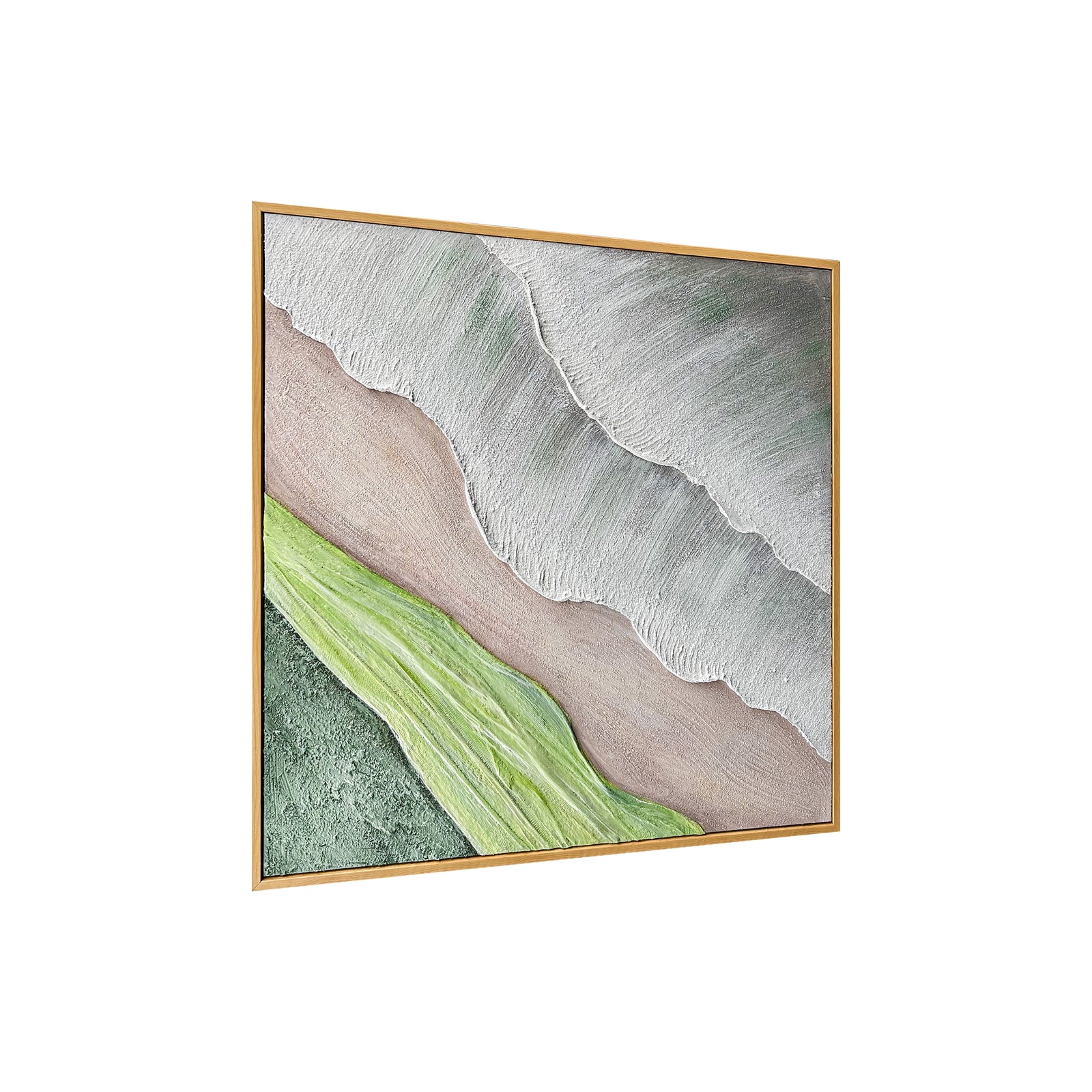 Sweeney 80x80cm Framed Textured Canvas 3D Wall Art - Image 7