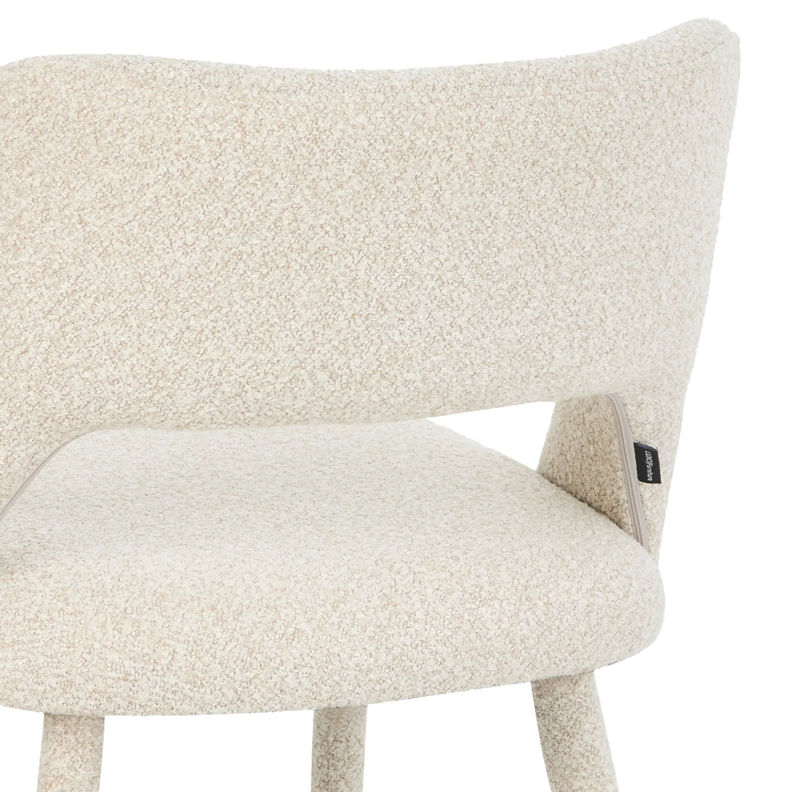 Sylas Modern Dining Chair in Warm Beige (Set of 2) - Image 4