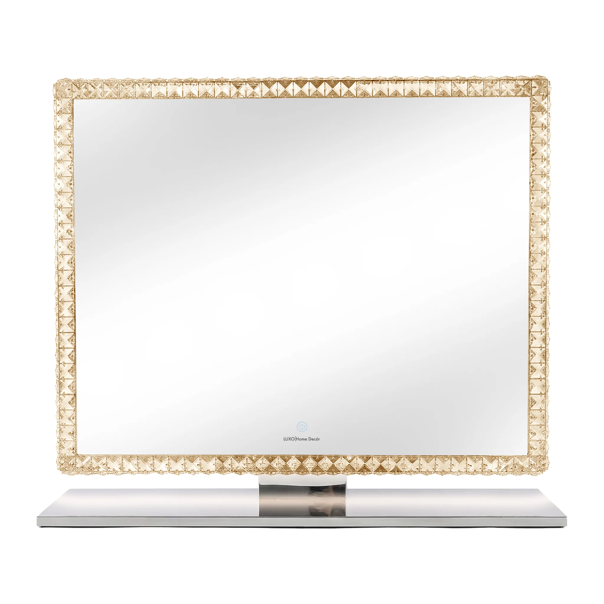 Sylor 100cm LED Crystal Diamond Vanity Mirror in White - Image 10