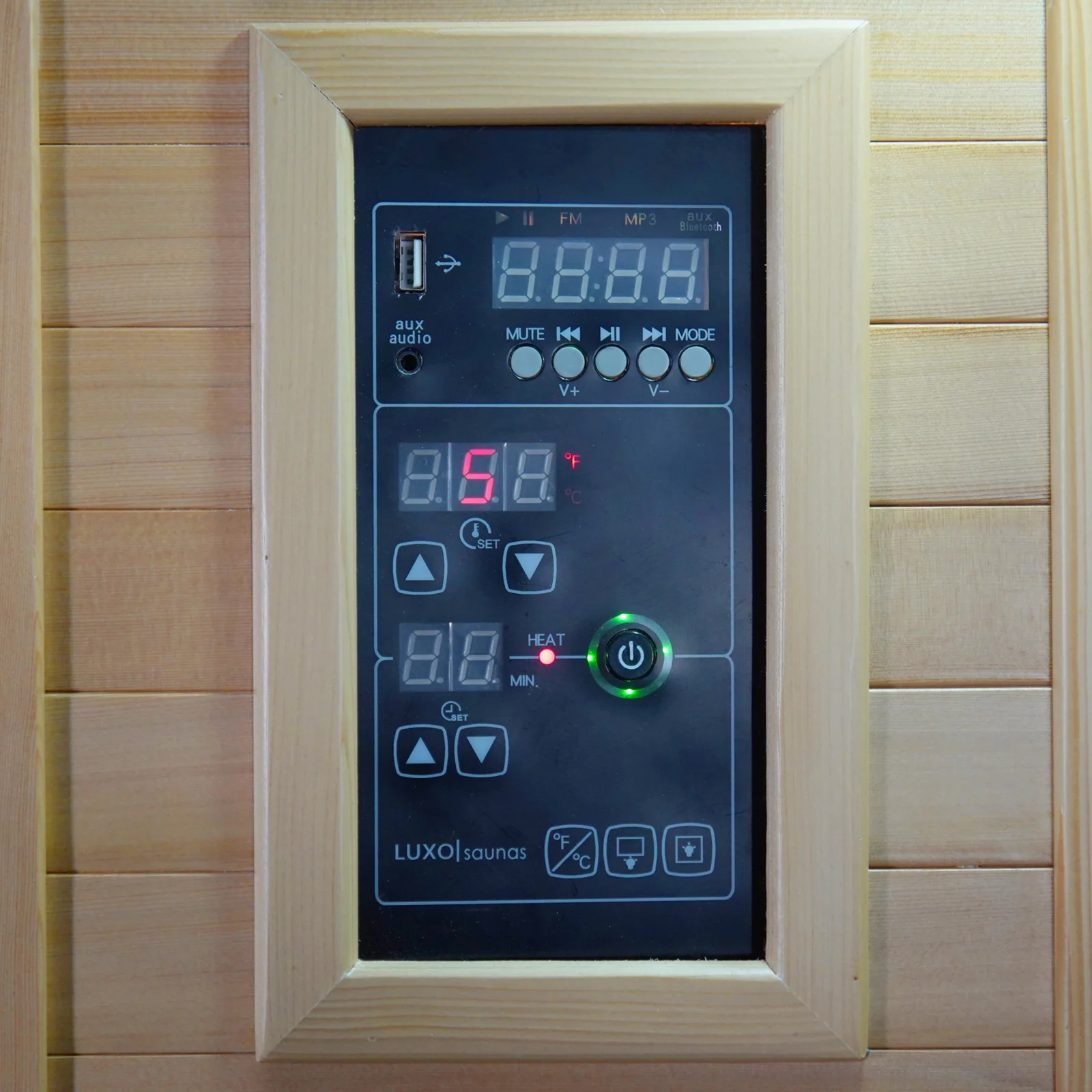 Taavi 4 Person Corner Carbon Fibre Infrared Indoor Sauna - Image 13