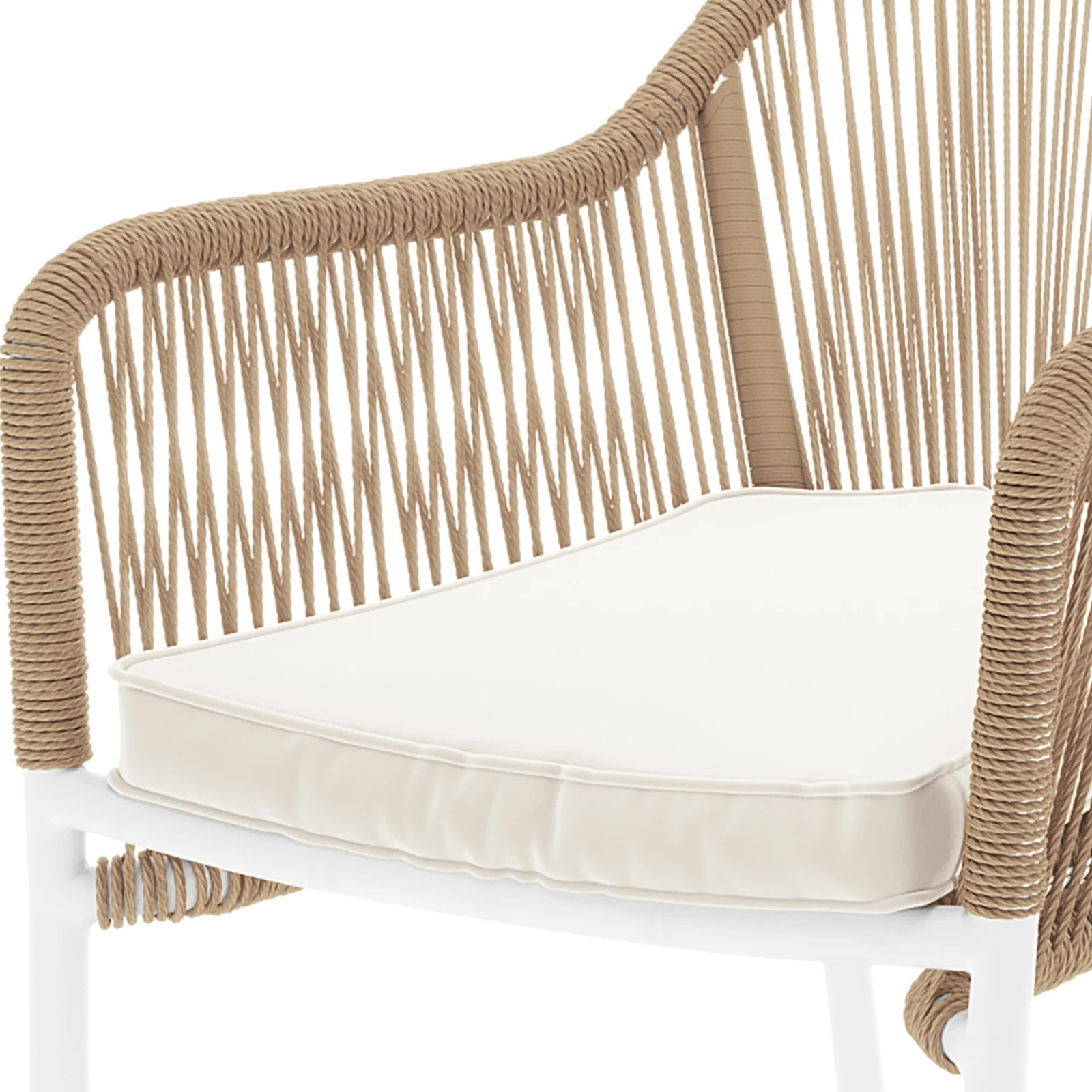 Tablas PE Wicker Outdoor Bar Stool Set of 2 in Natural - Image 9