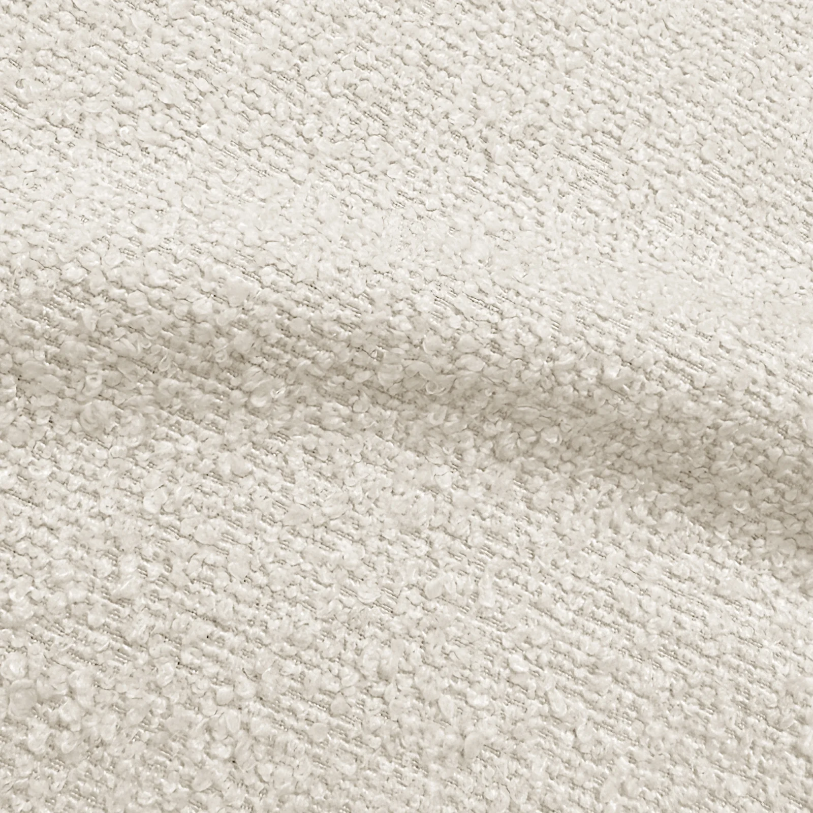 Talven 5 Seater Modular Curved Boucle Sofa in Cream White - Image 13