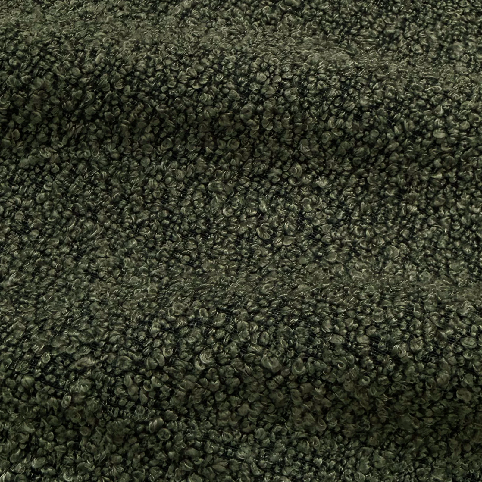 Talven 5 Seater Modular Curved Boucle Sofa in Dark Forest Green - Image 13