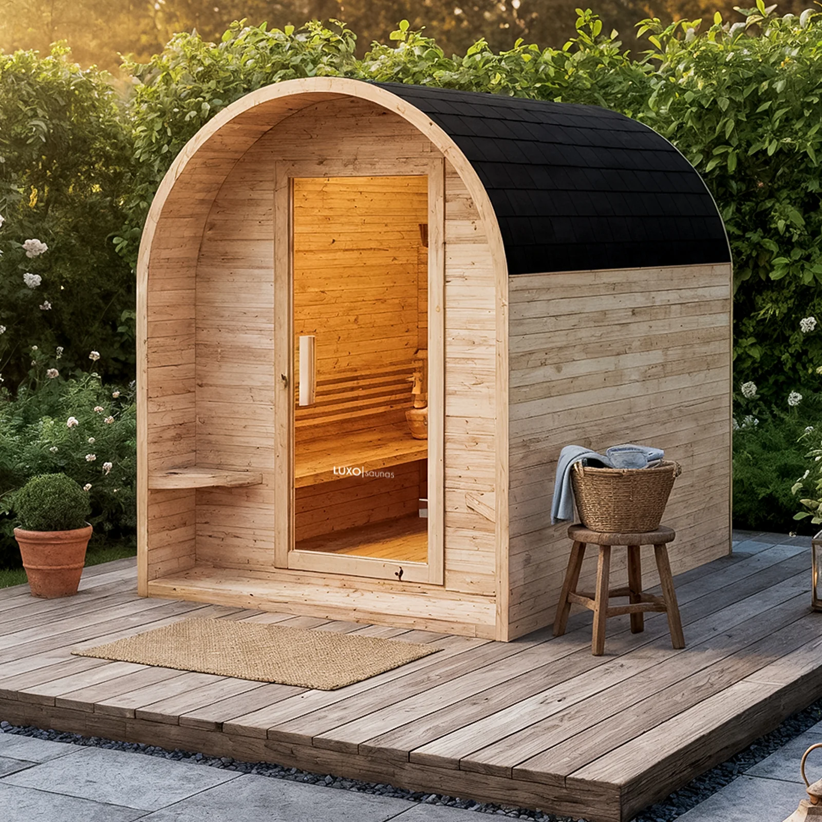 Tarni 4 Person Traditional Finnish Outdoor Sauna - Image 2