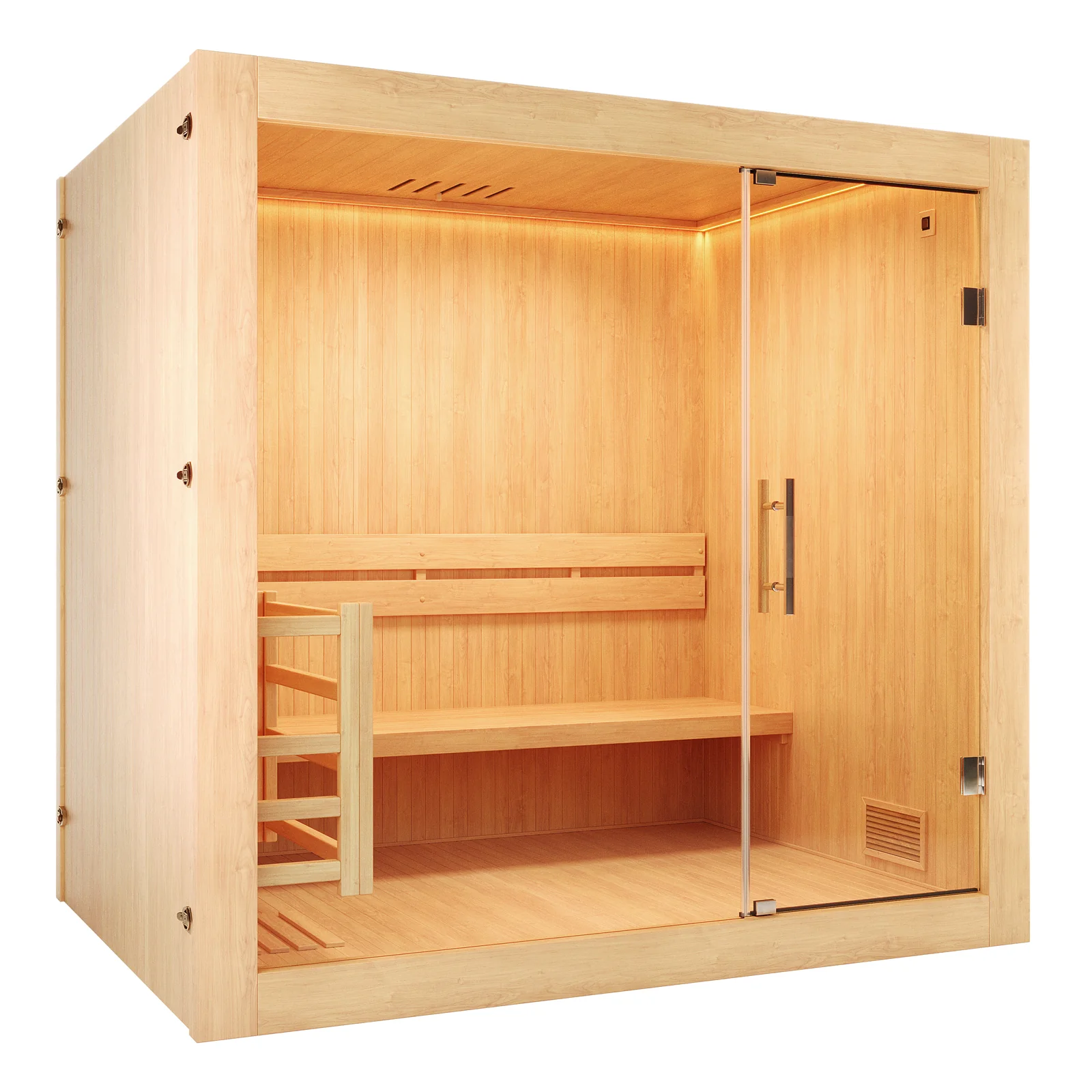 Tarve 3 Person Finnish Indoor Home Sauna with Harvia Stove - Image 6