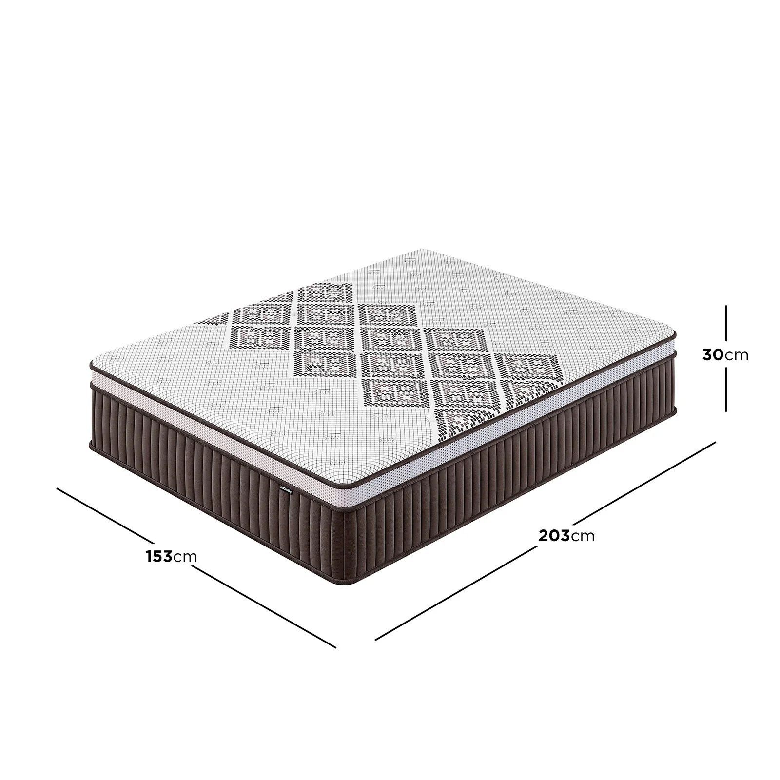 Thalia Queen 30cm Memory Foam Pocket Spring Mattress in Med - Image 3