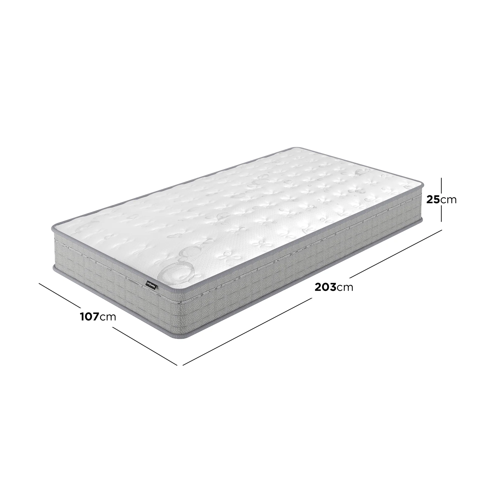 Thetis King Single 25cm Pocket Spring Latex Mattress - Image 4